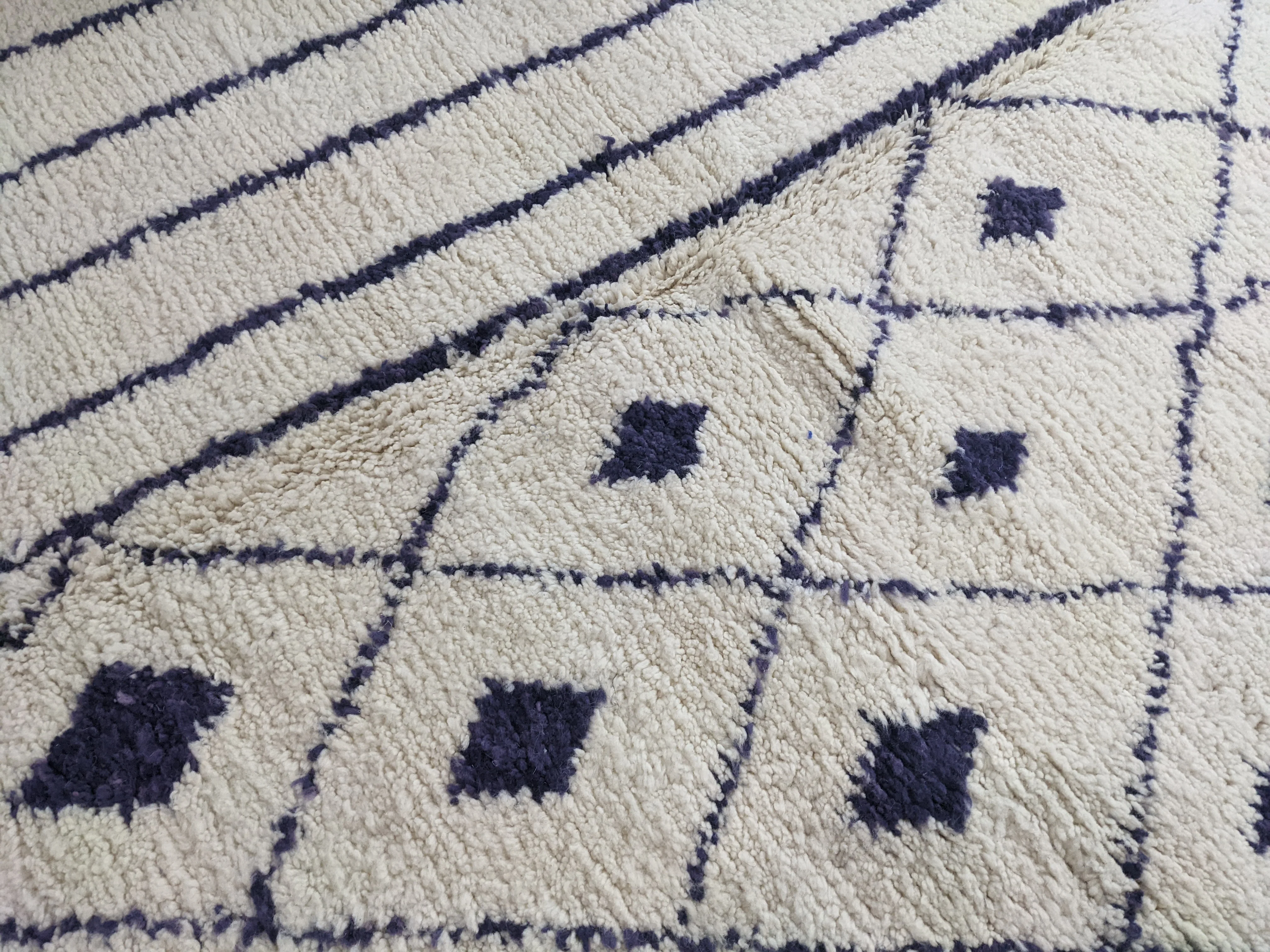 LARGE Beni Ouarain Rug, 295 x 210 cm || 9,68 x 6,89 feet, G-281 - Image 4