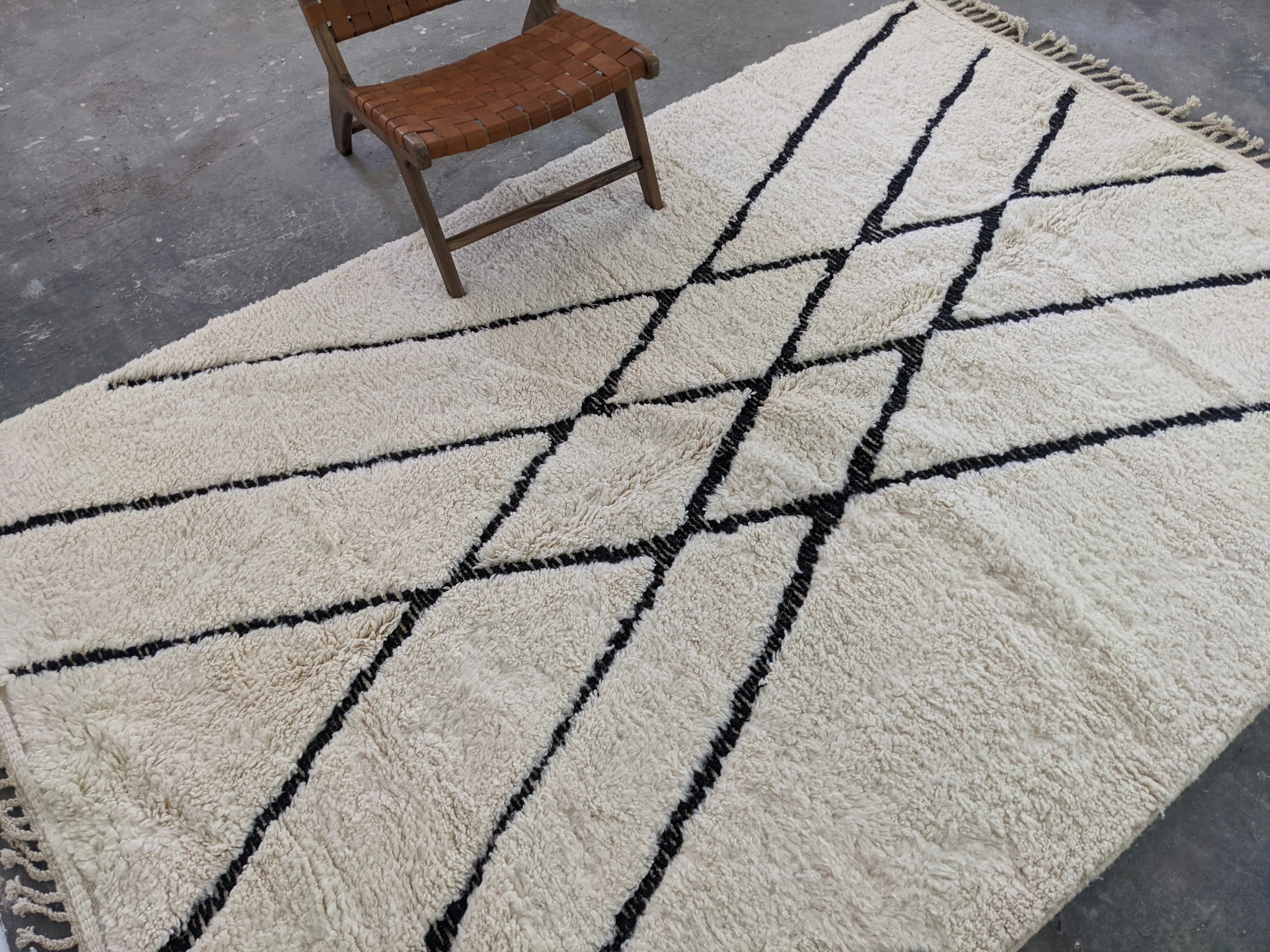 LARGE Beni Ouarain Rug, 300 x 200 cm || 9,84 x 6,56 feet, G-355 - Image 4