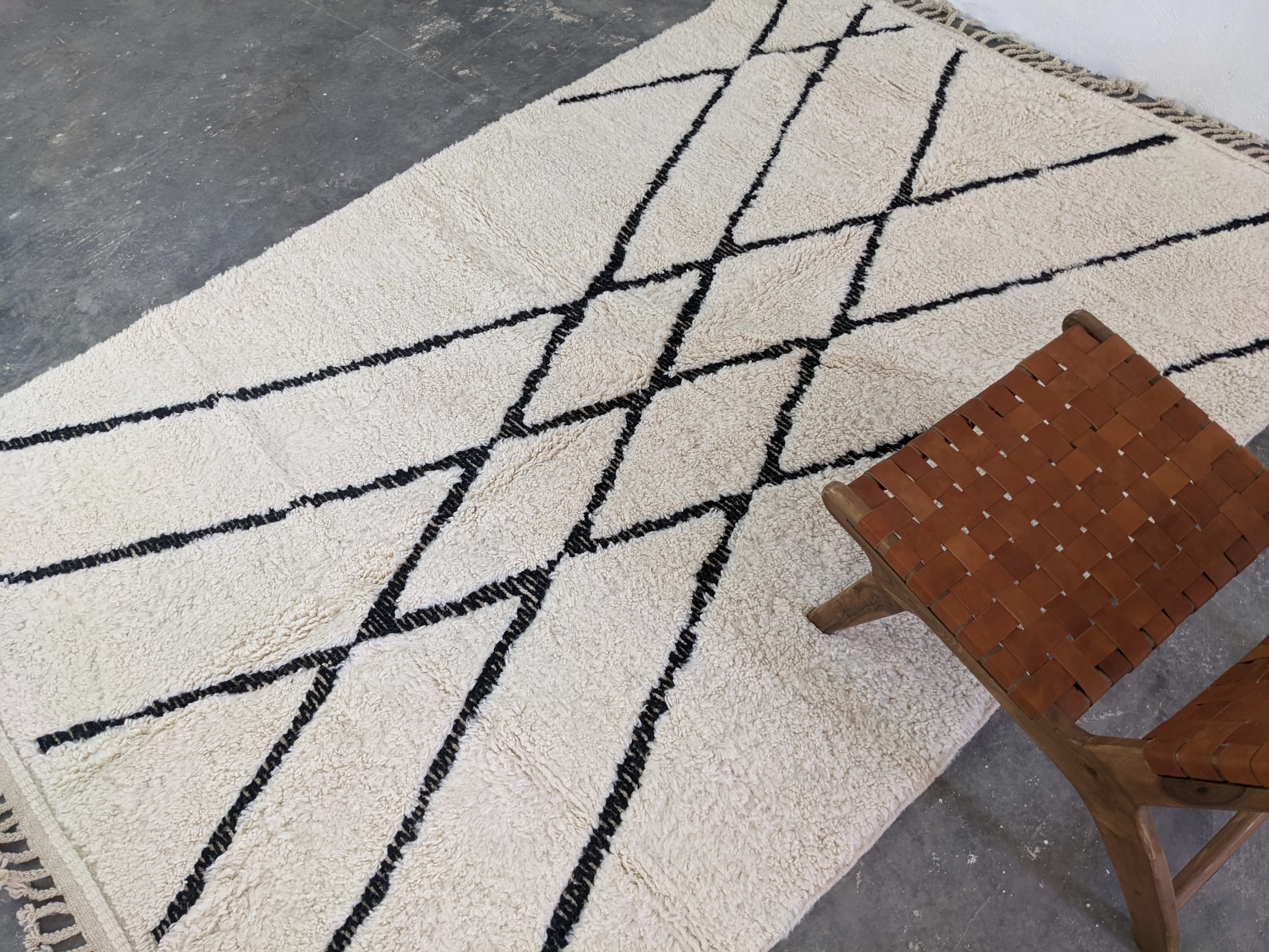 LARGE Beni Ouarain Rug, 300 x 200 cm || 9,84 x 6,56 feet, G-355 - Image 6