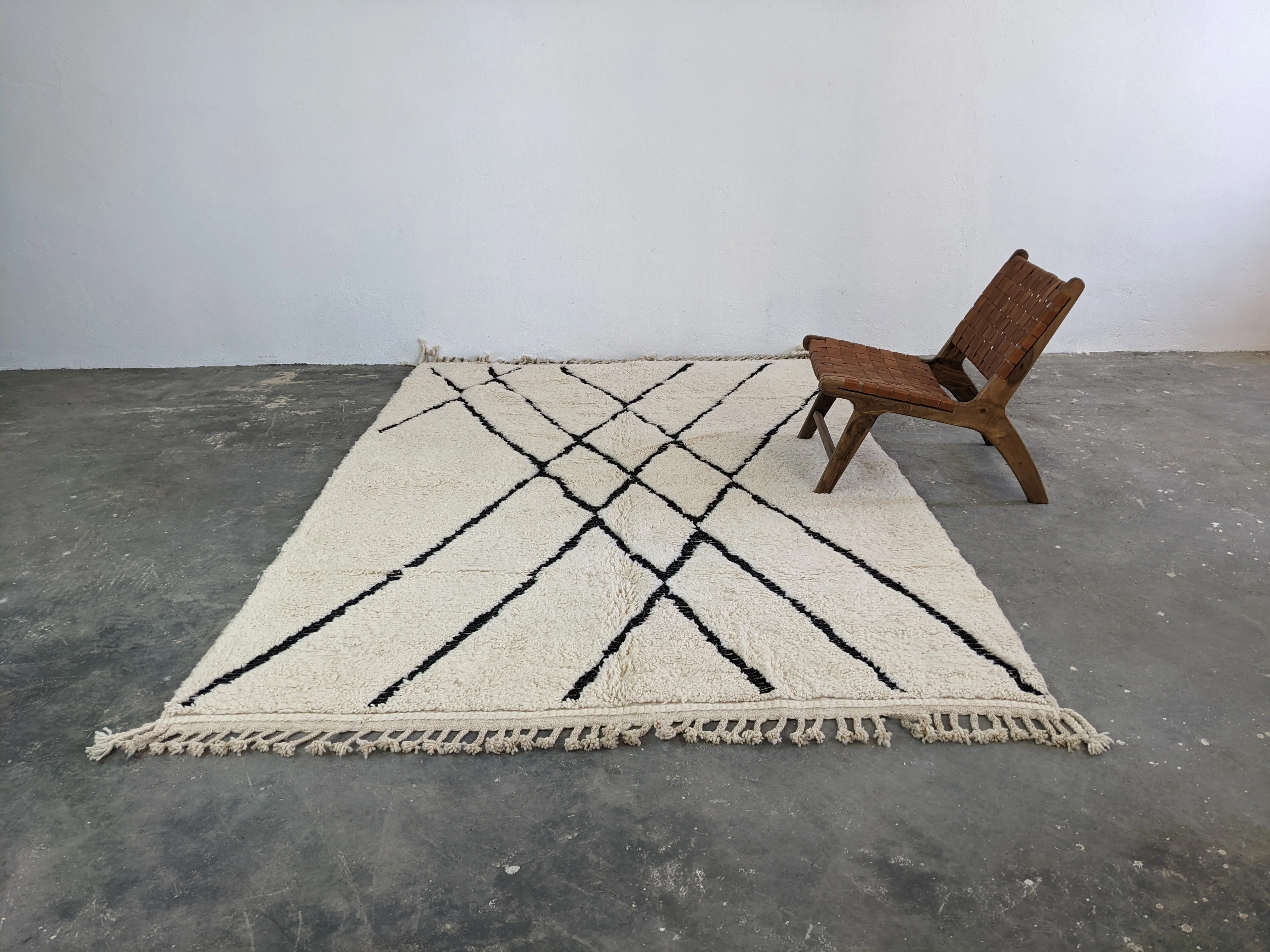 LARGE Beni Ouarain Rug, 300 x 200 cm || 9,84 x 6,56 feet, G-355 - Image 7