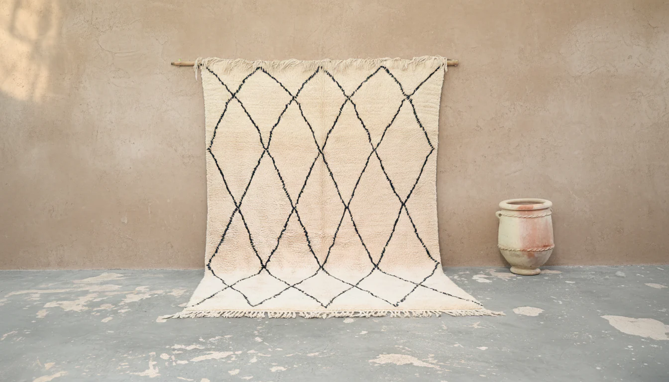 LARGE Beni Ouarain Rug, 300 x 200 cm, GO-901