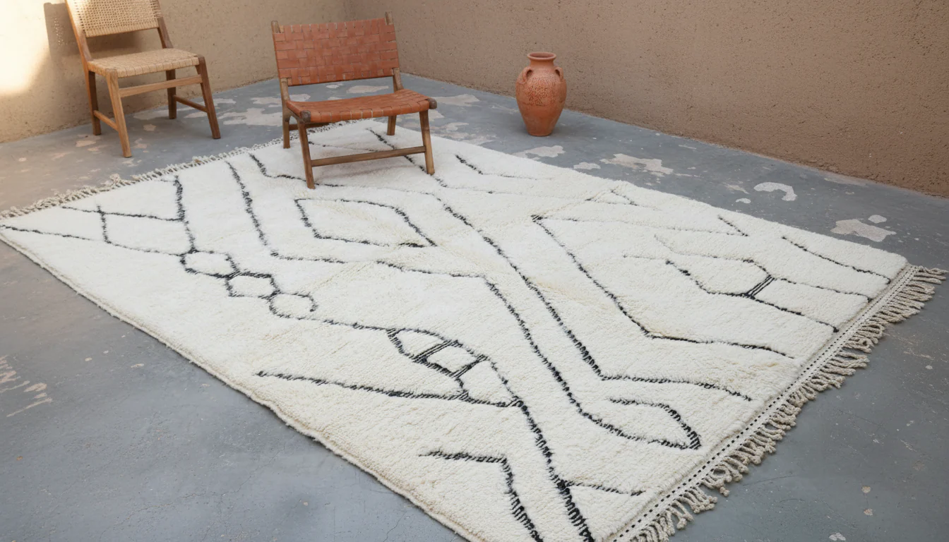 LARGE Beni Ouarain Rug, 300 x 210 cm, GO-916 - Image 2