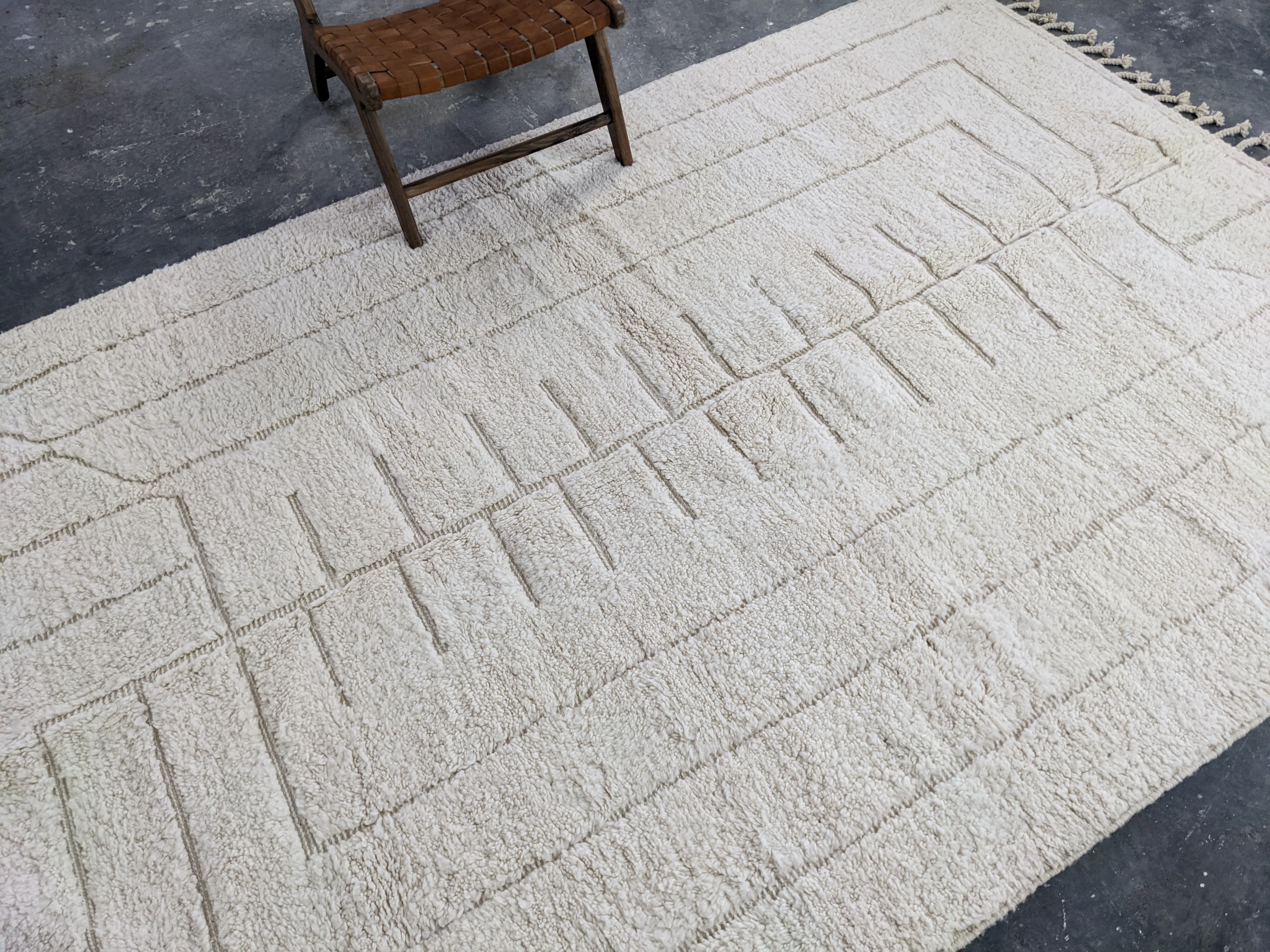 LARGE Beni Ouarain Rug, 305 x 205 cm || 10,01 x 6,73 feet, G-335 - Image 3
