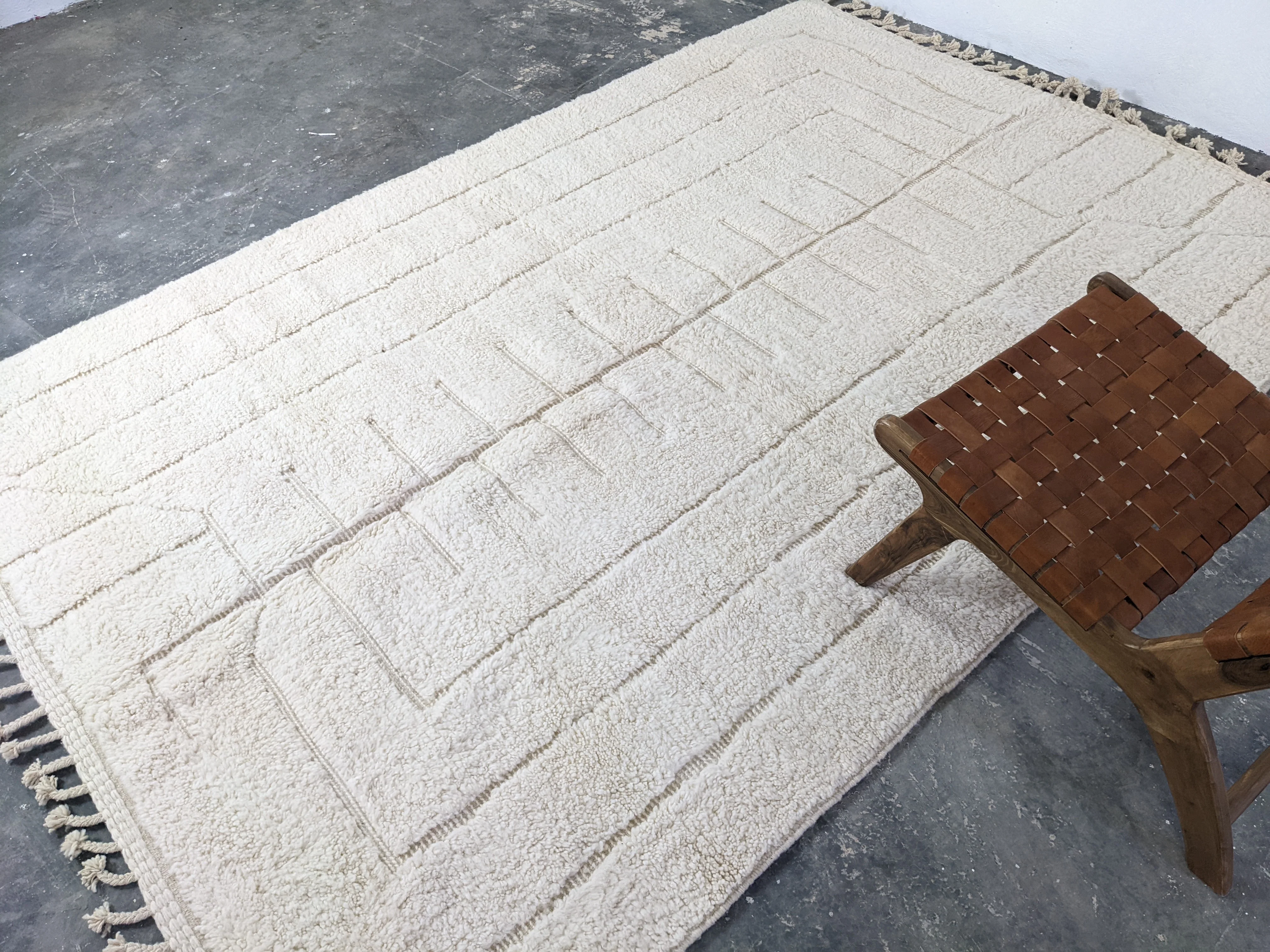 LARGE Beni Ouarain Rug, 305 x 205 cm || 10,01 x 6,73 feet, G-335 - Image 6