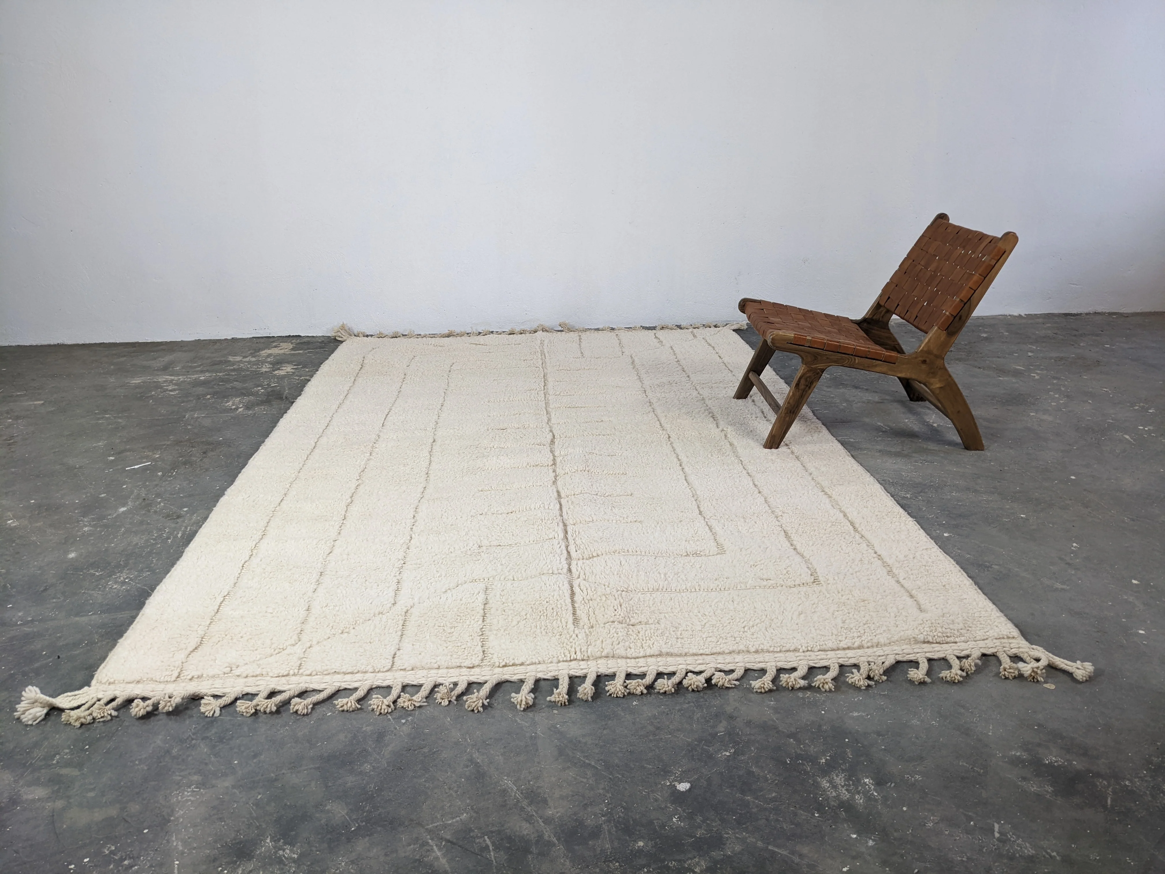 LARGE Beni Ouarain Rug, 305 x 205 cm || 10,01 x 6,73 feet, G-335 - Image 7