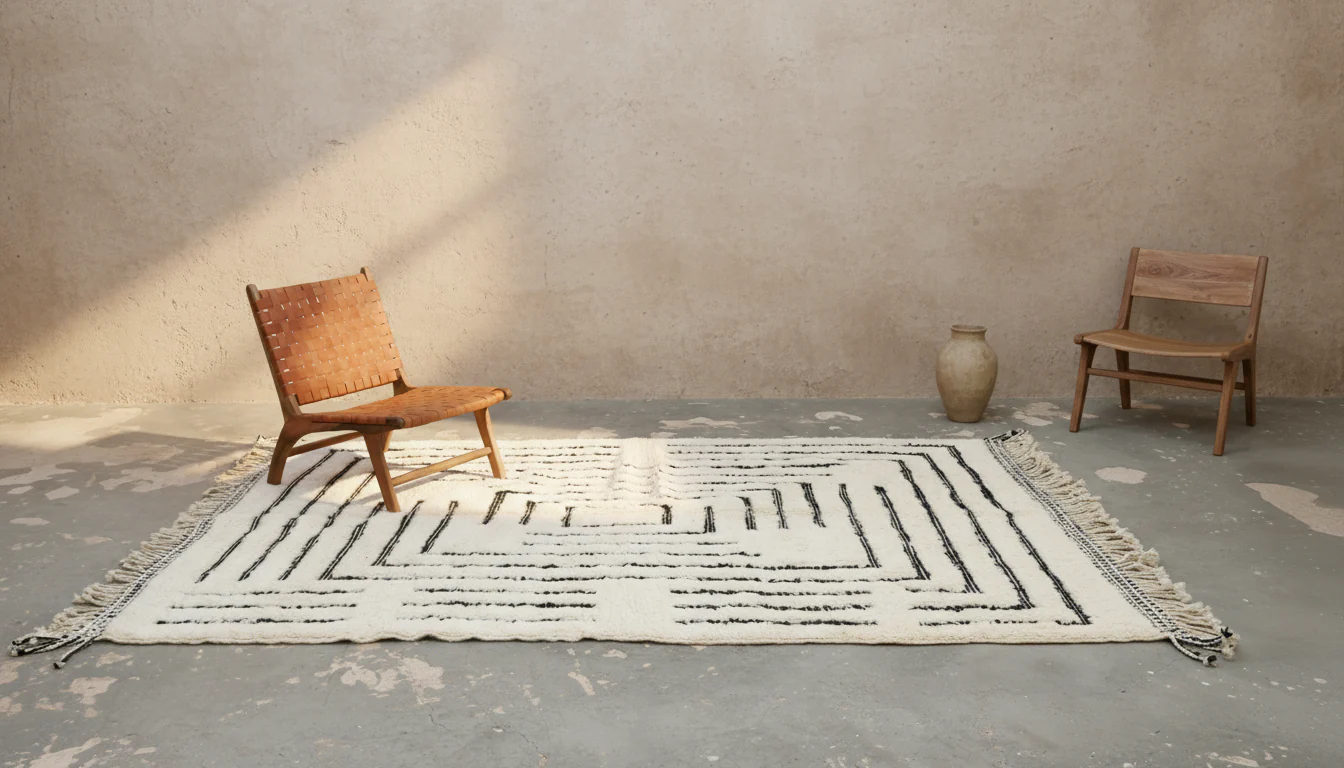 LARGE Beni Ouarain Rug, 305 x 205 cm, GO-922 - Image 2