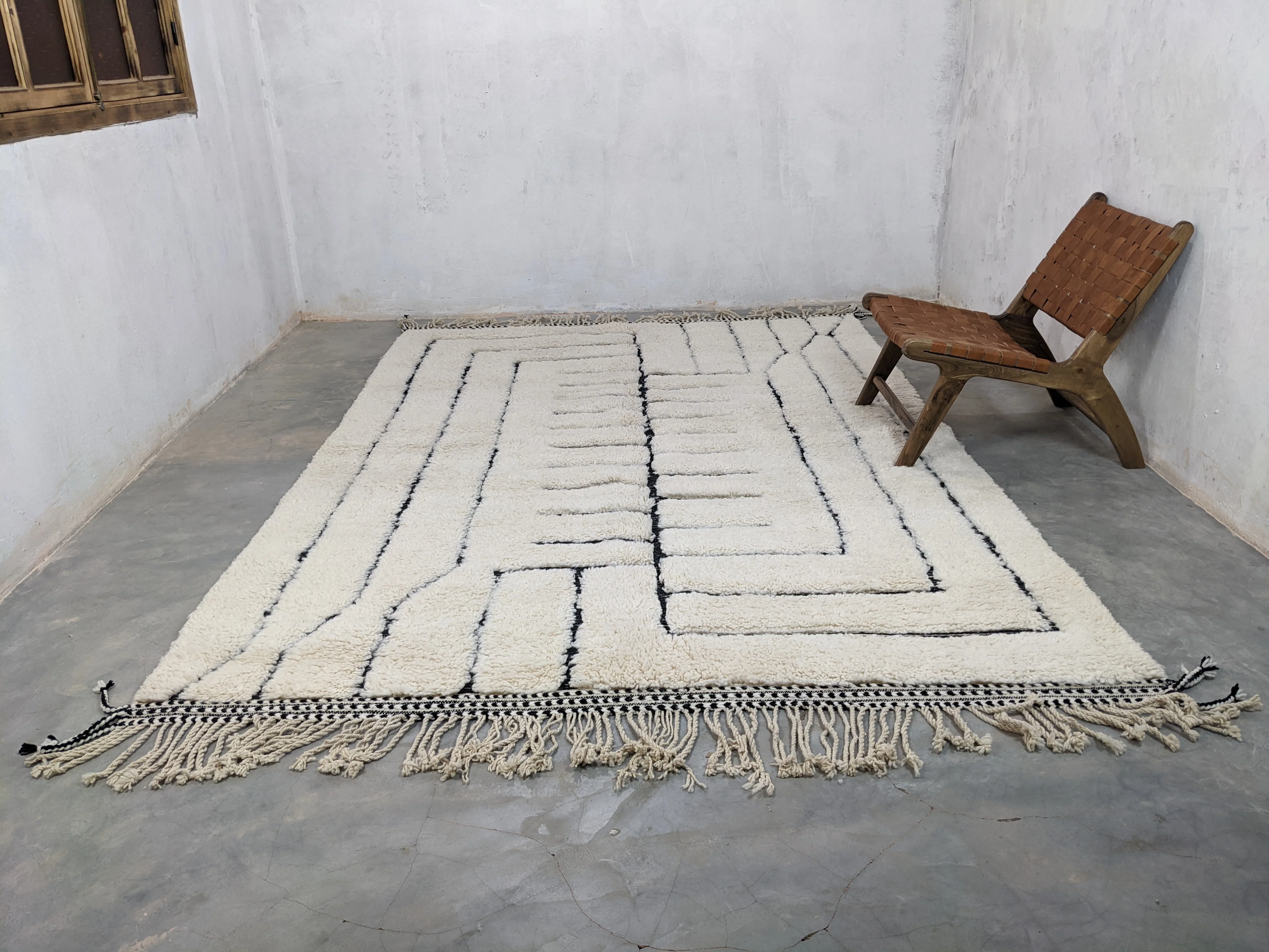 RESERVED FOR TIINA || LARGE Beni Ouarain Rug, 305 x 210 cm || 10,01 x 6,89 feet, G-303 - Image 5