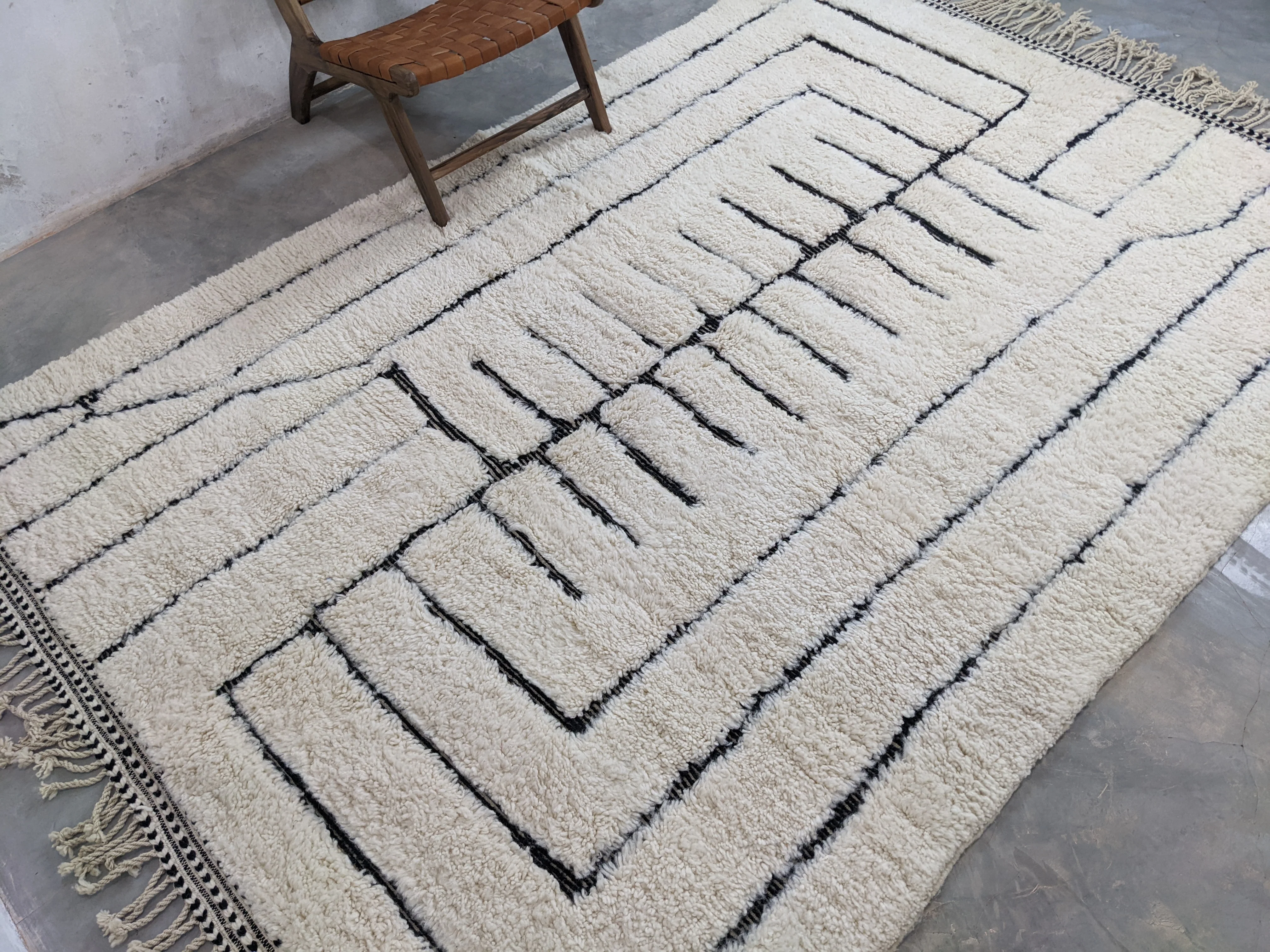 RESERVED FOR TIINA || LARGE Beni Ouarain Rug, 305 x 210 cm || 10,01 x 6,89 feet, G-303 - Image 6