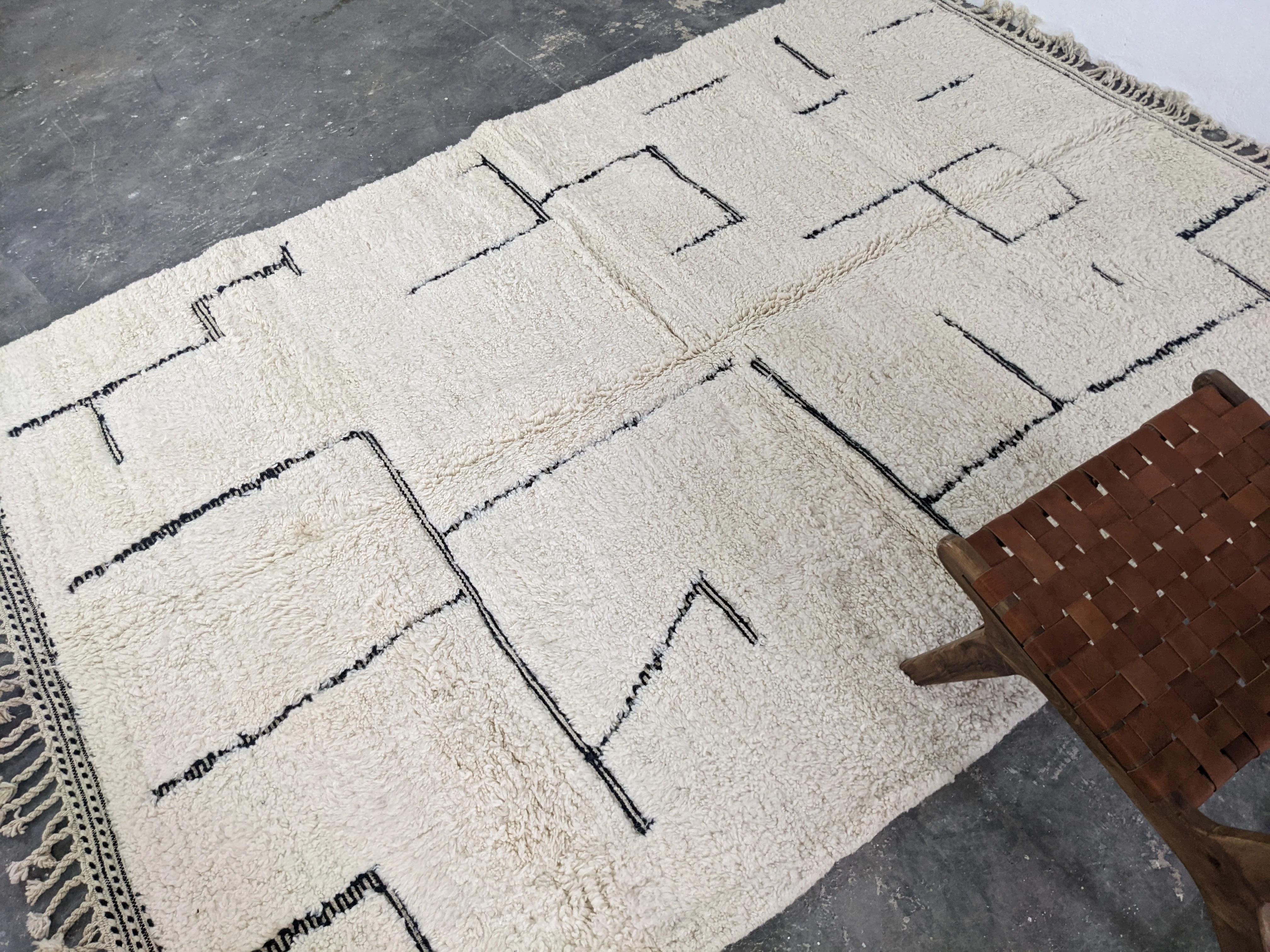 LARGE Beni Ouarain Rug, 305 x 215 cm || 10,01 x 7,05 feet, G-322 - Image 6