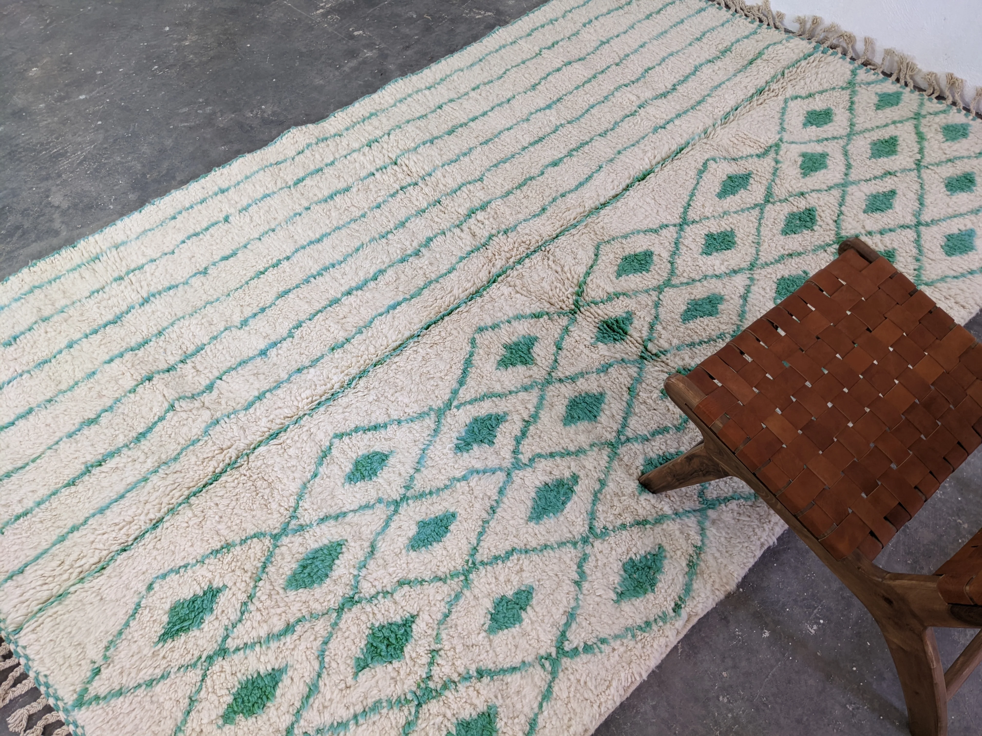 LARGE Beni Ouarain Rug, 310 x 195 cm || 10,17 x 6,4 feet, G-362 - Image 6