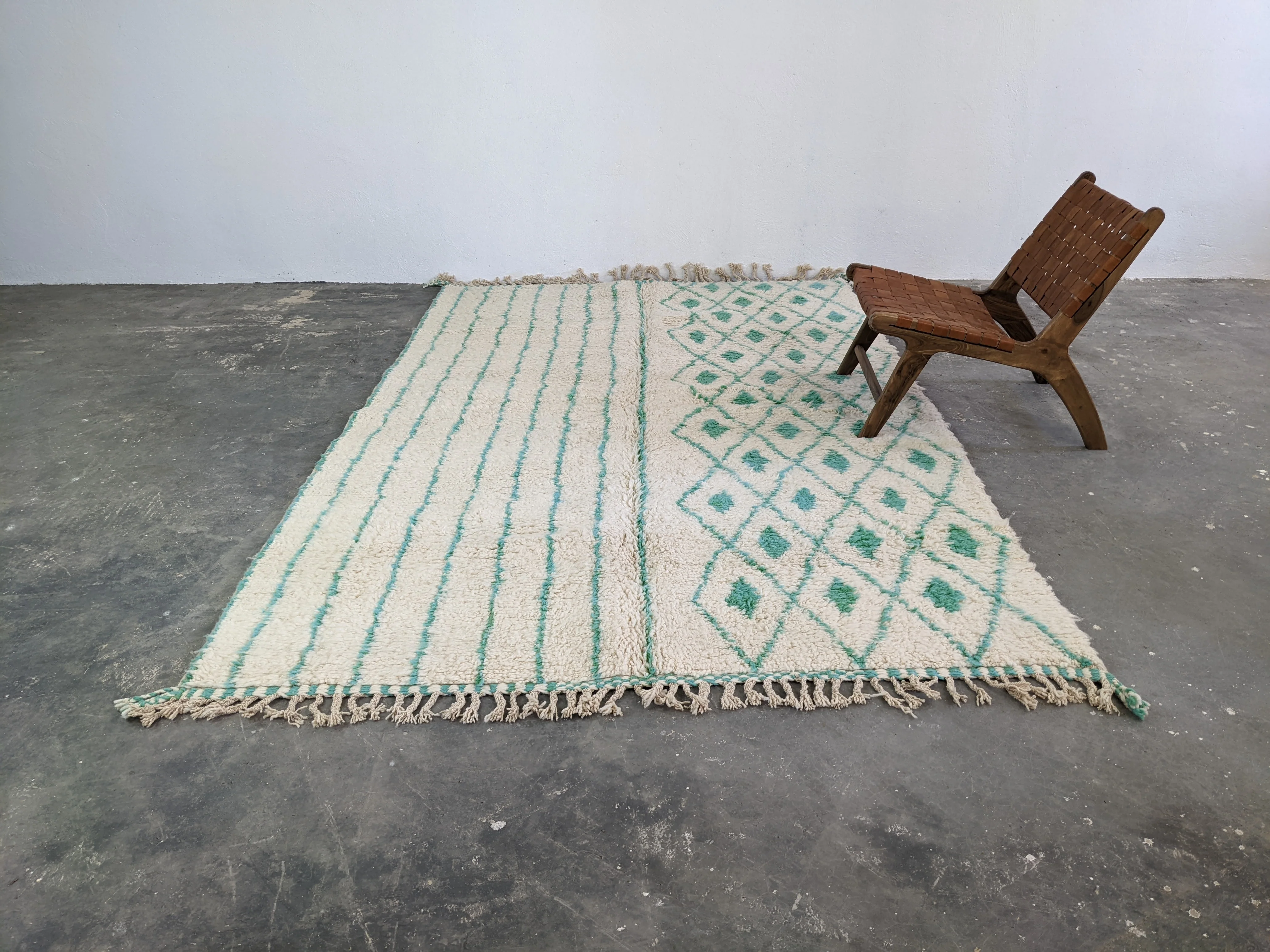 LARGE Beni Ouarain Rug, 310 x 195 cm || 10,17 x 6,4 feet, G-362 - Image 7