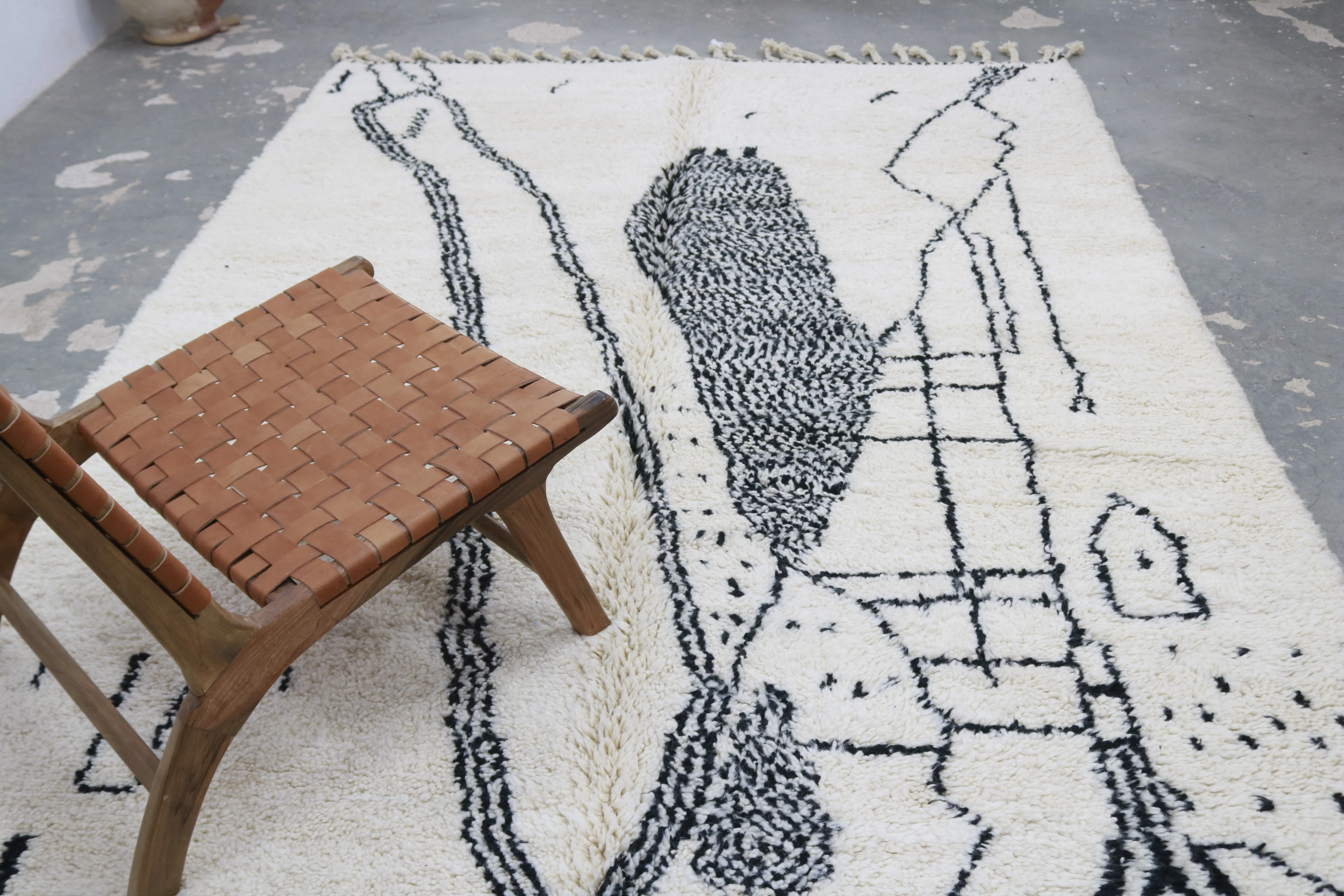 LARGE Beni Ouarain Rug, 310 x 205 cm, GO-920 - Image 4