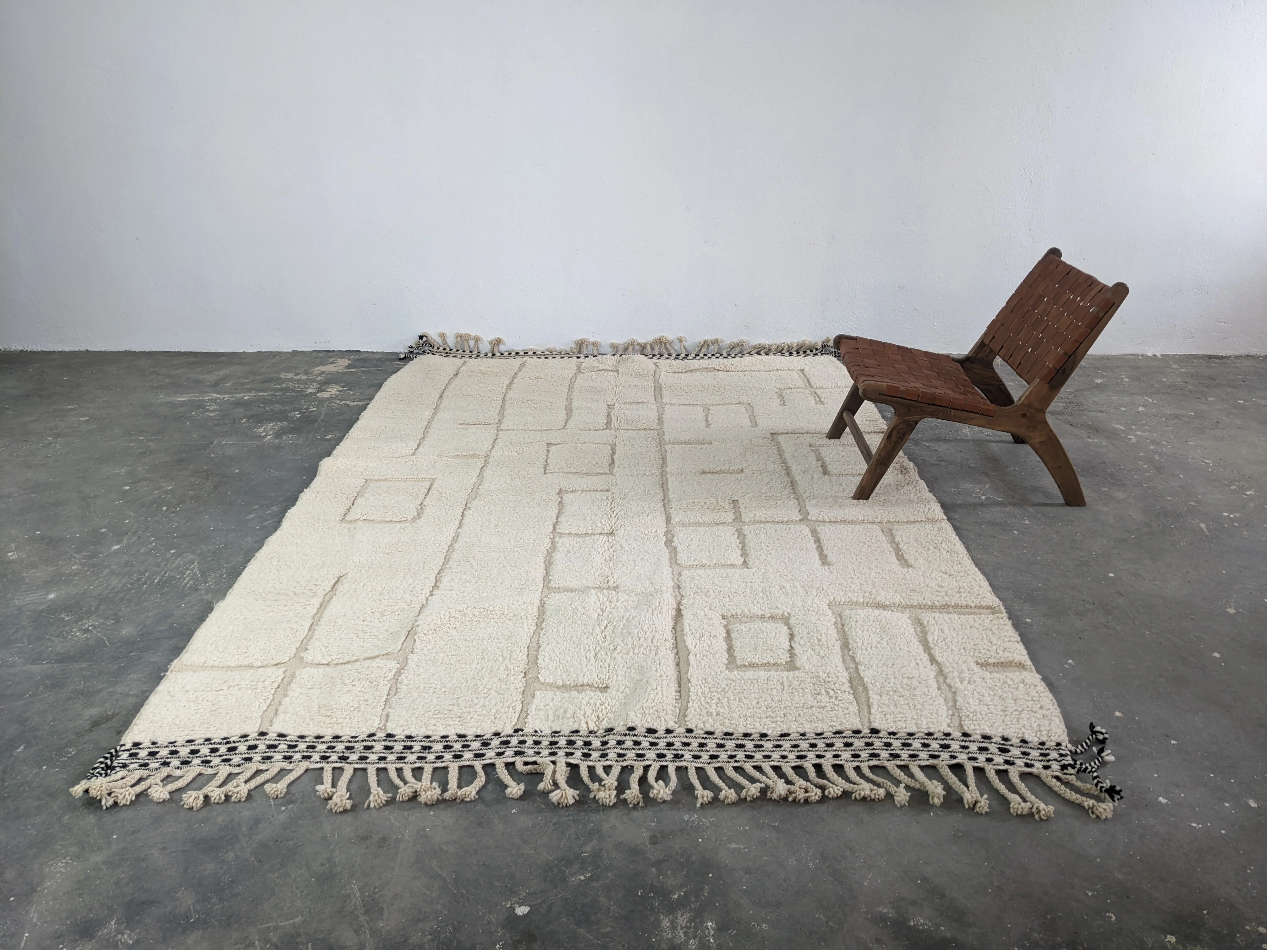 LARGE Beni Ouarain Rug, 310 x 215 cm || 10,17 x 7,05 feet, G-352 - Image 6