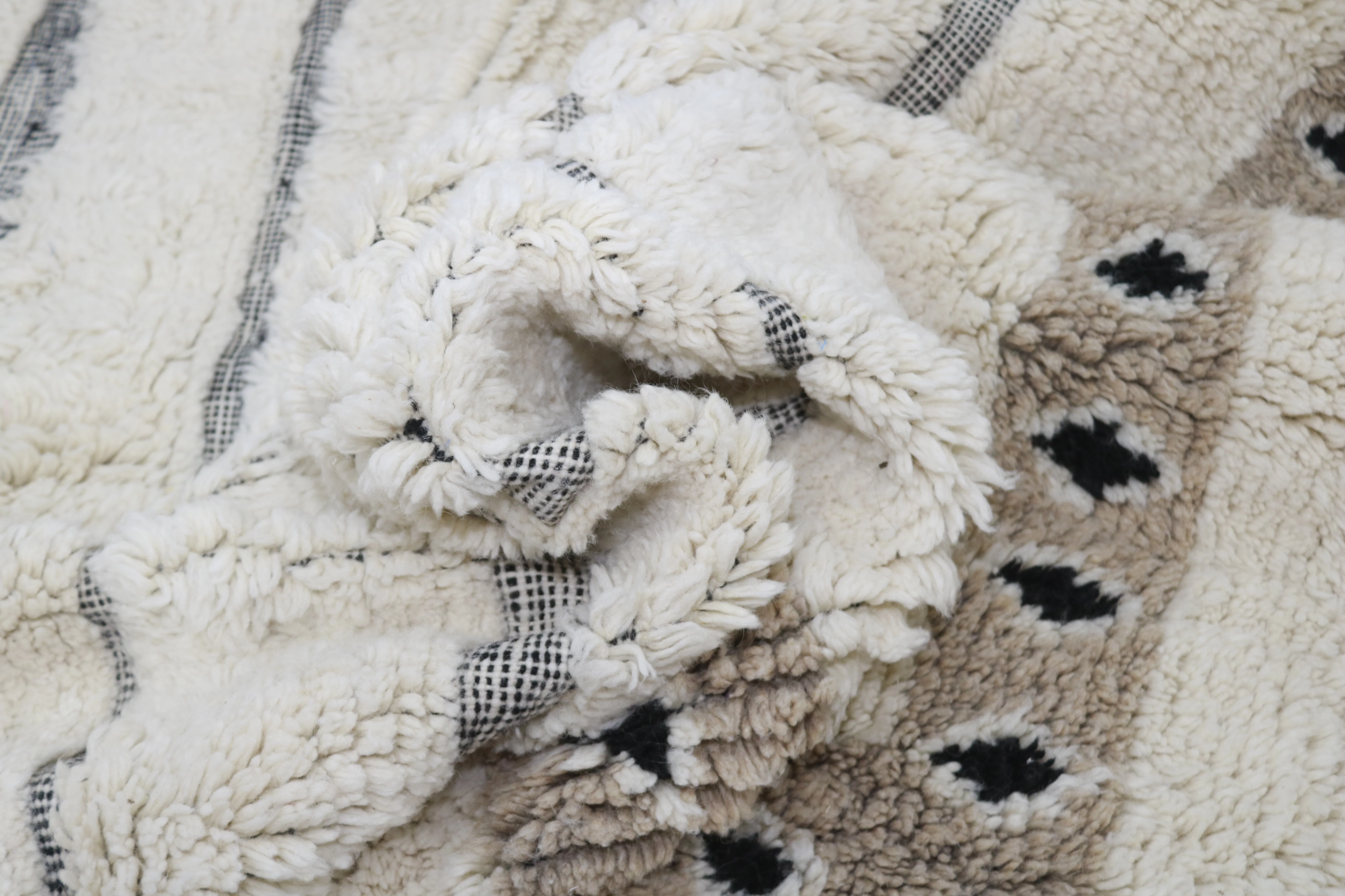 Large Beni Ouarain Rug 320×190 cm - Ivory / Warm beige / Soft brown, GO-953 - Image 7