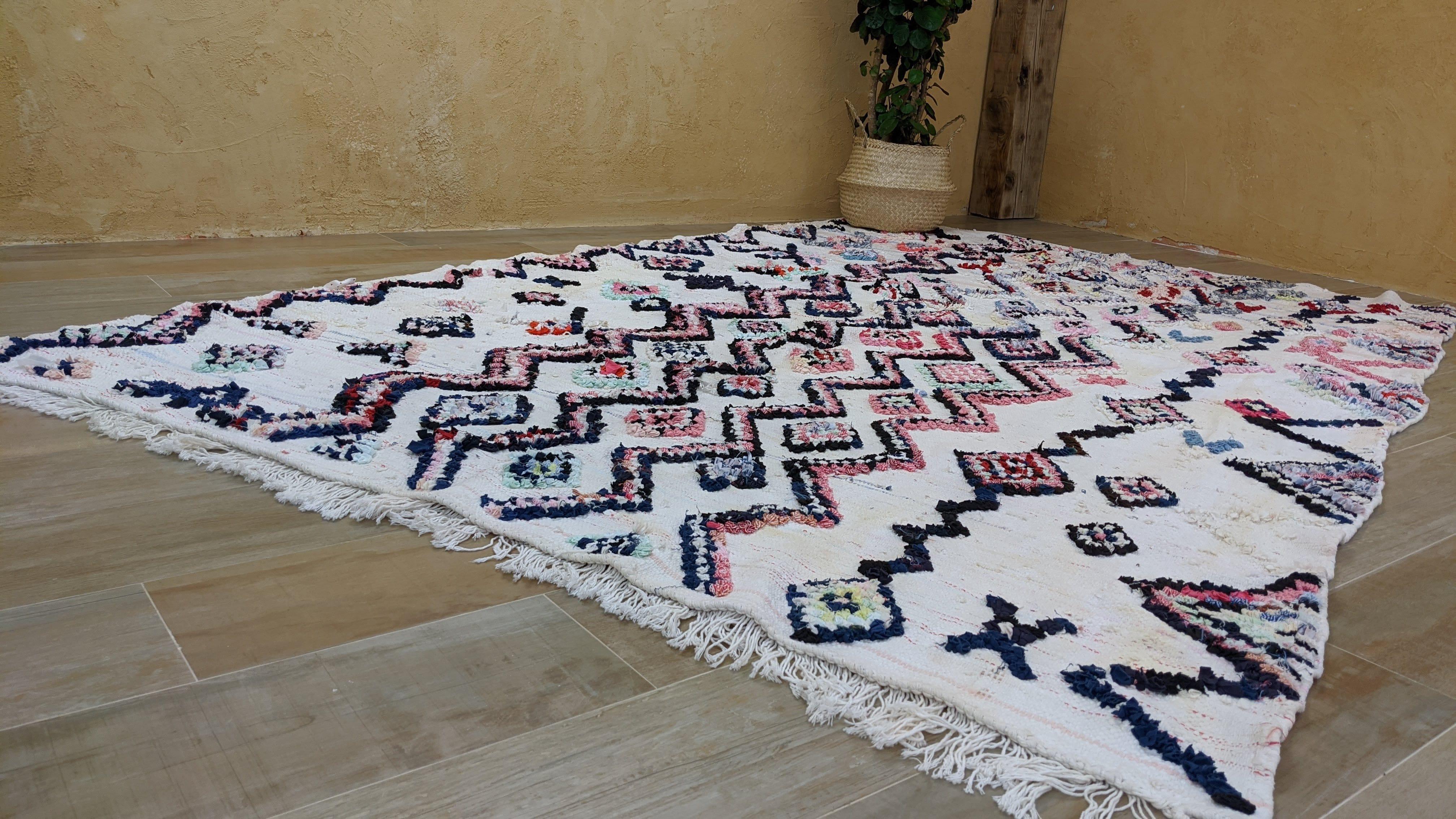Large Boucherouite Rug, 270 x 180 cm || 8.86 x 5.91 feet - Image 12