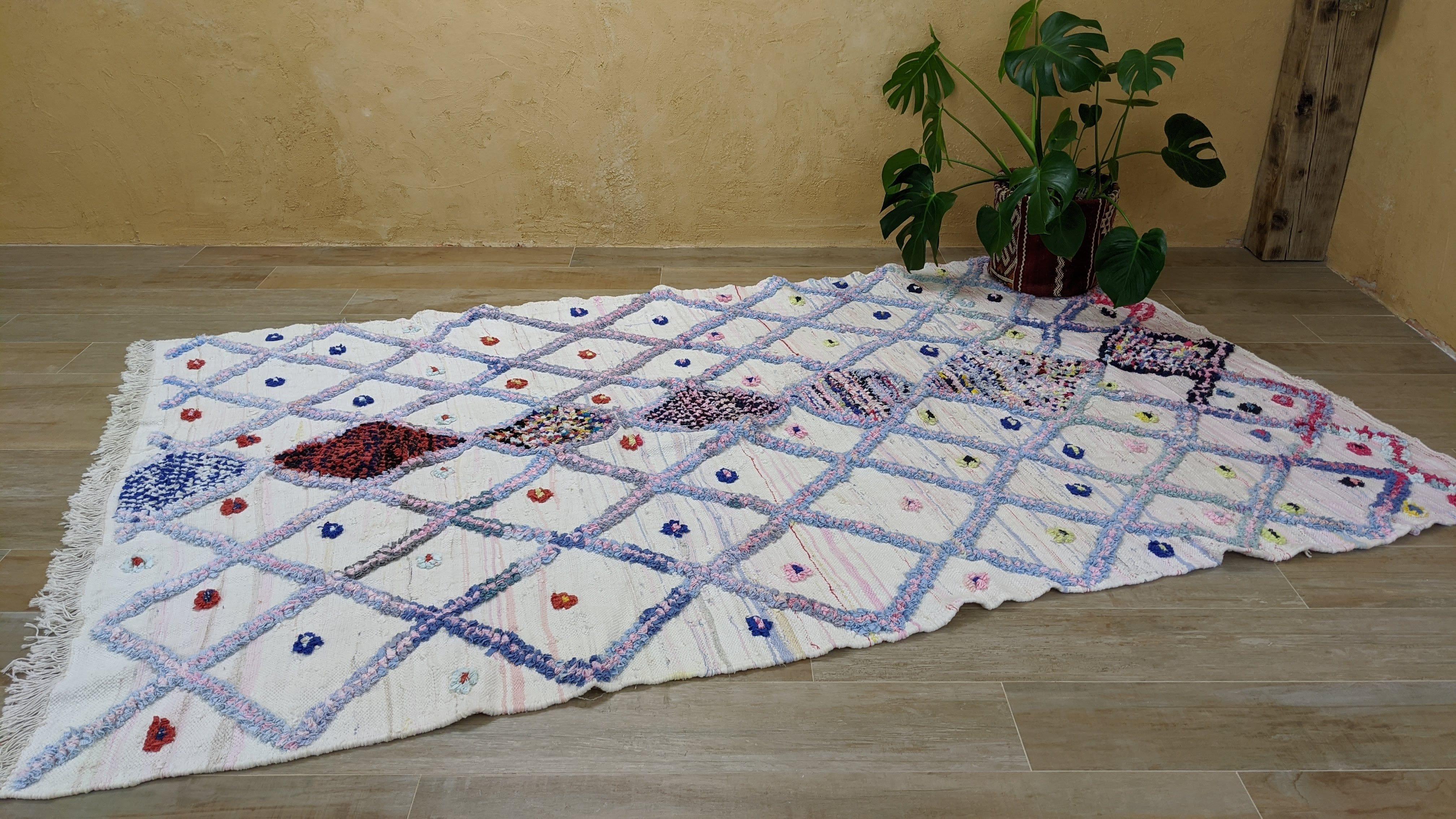 Large Boucherouite Rug, 280 x 170 cm || 9.19 x 5.58 feet - Image 3