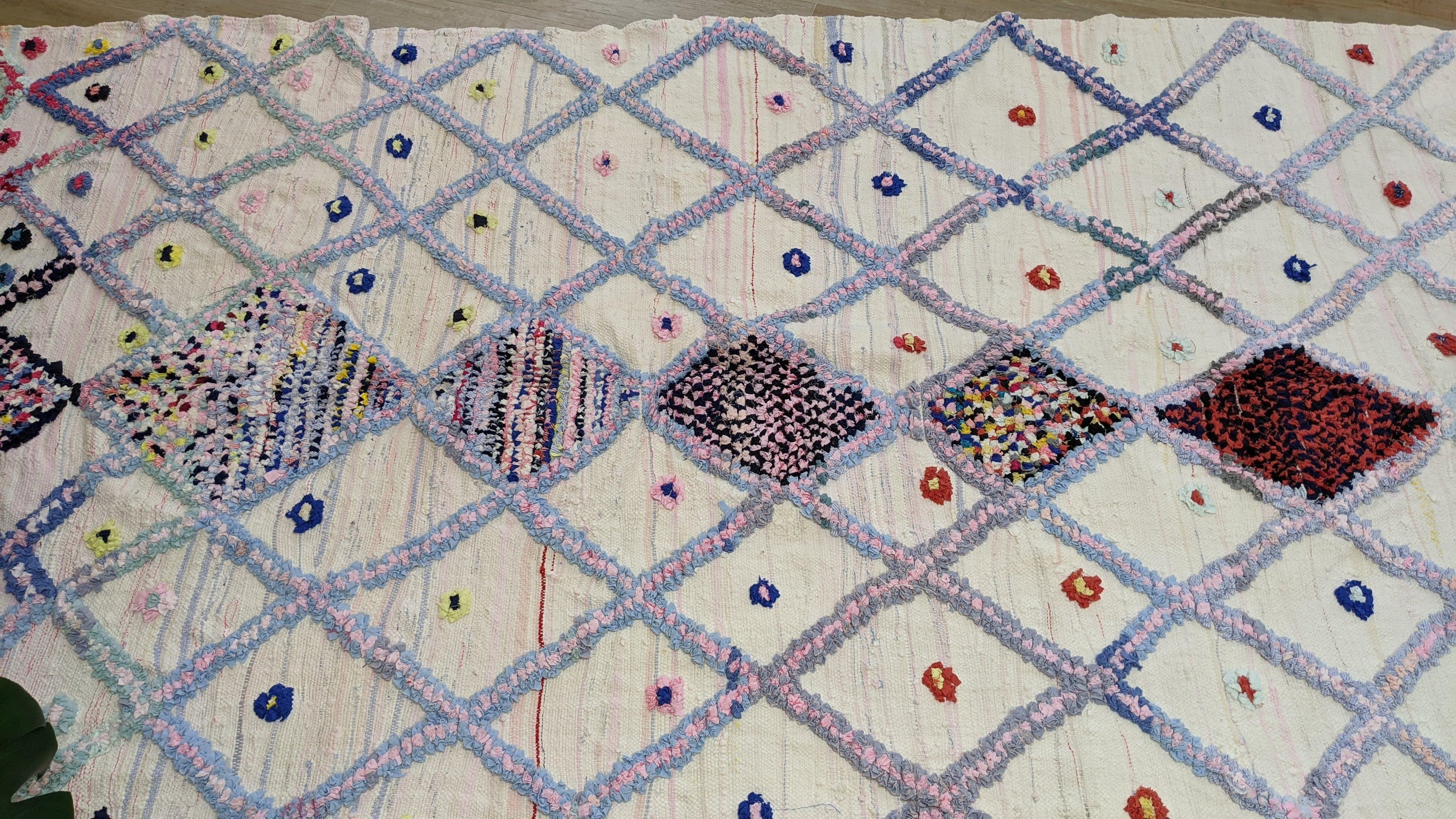 Large Boucherouite Rug, 280 x 170 cm || 9.19 x 5.58 feet - Image 7