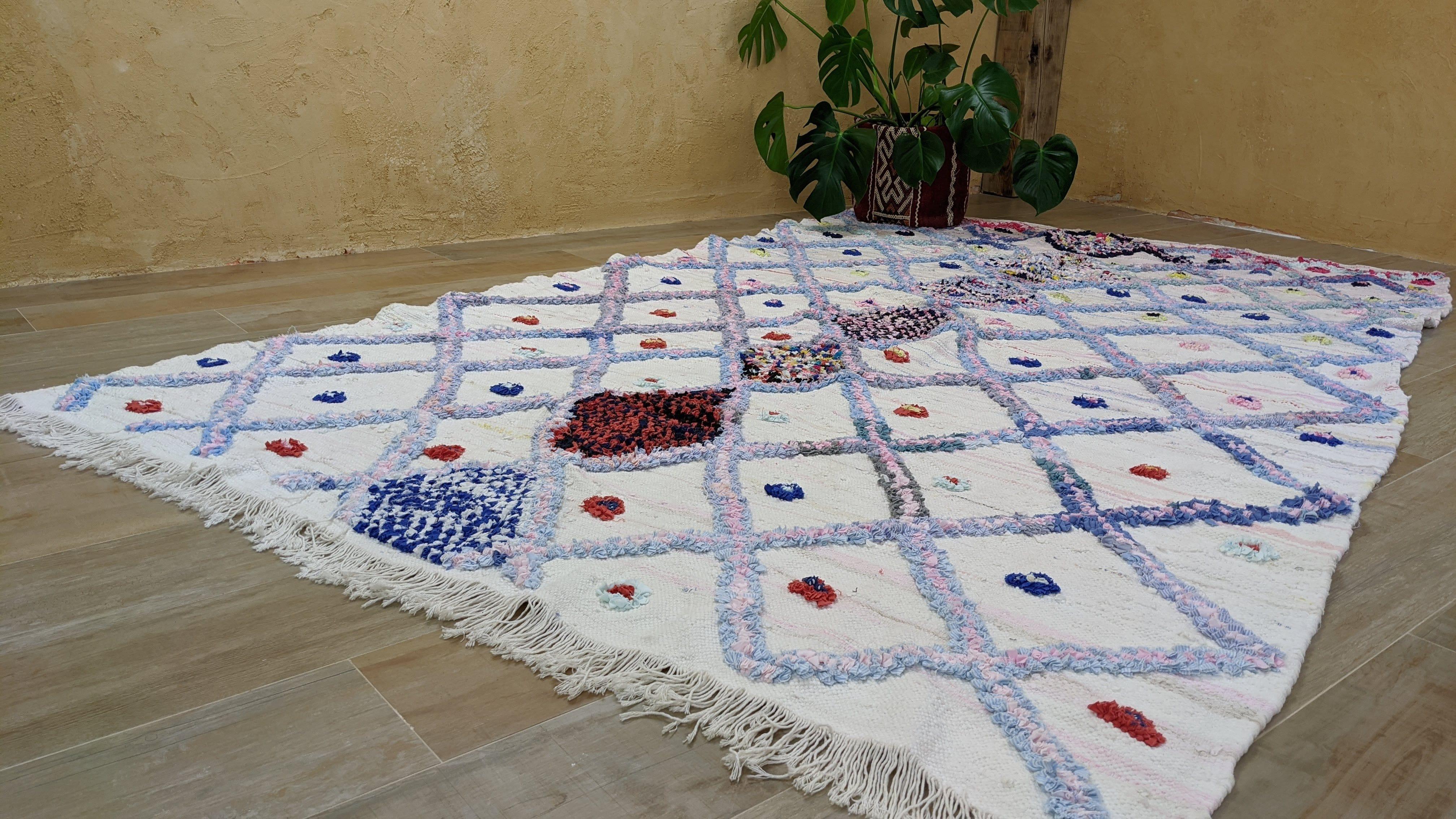 Large Boucherouite Rug, 280 x 170 cm || 9.19 x 5.58 feet - Image 8