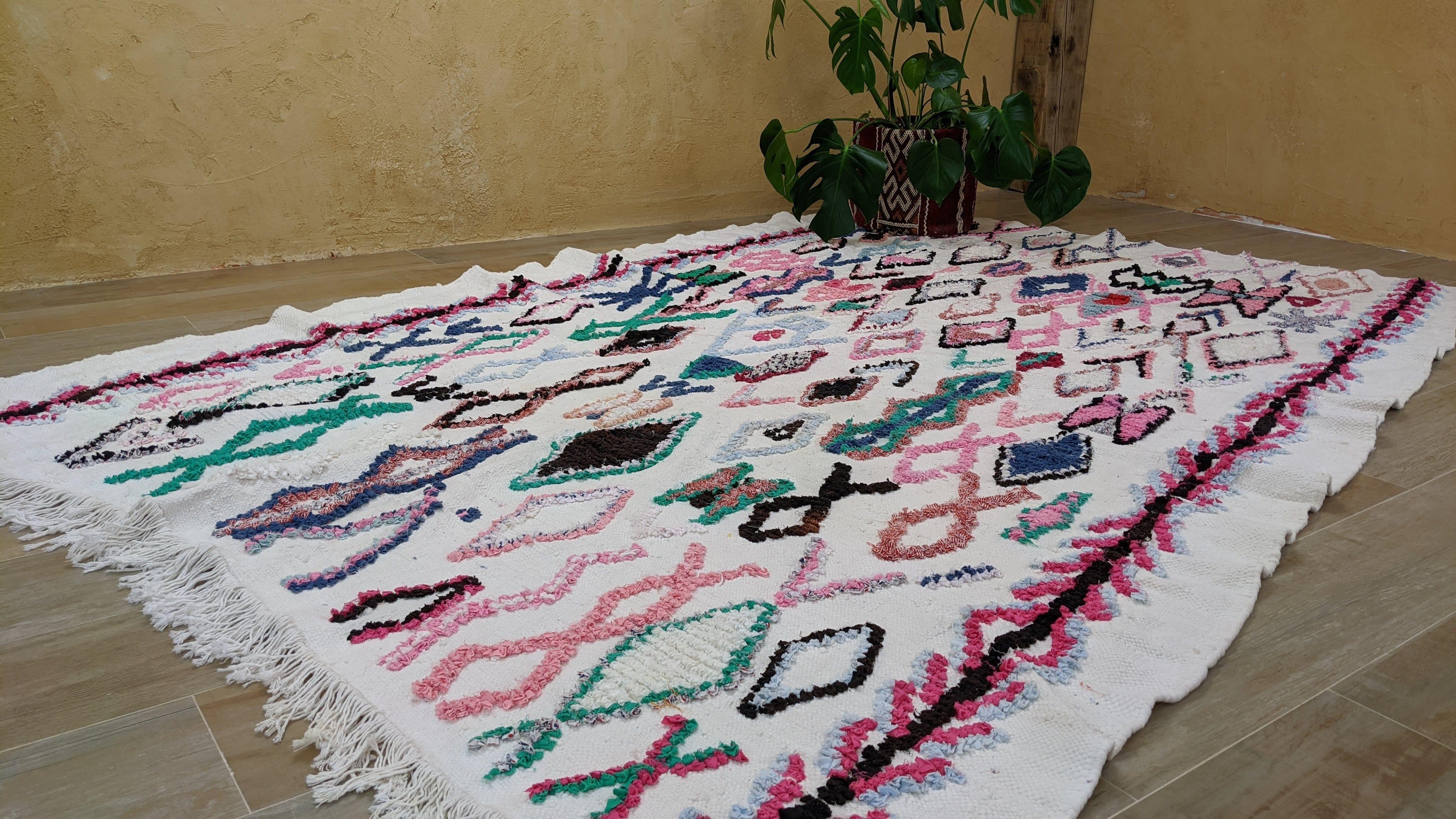 Large Boucherouite Rug, 280 x 180 cm || 9.19 x 5.91 feet - Image 12