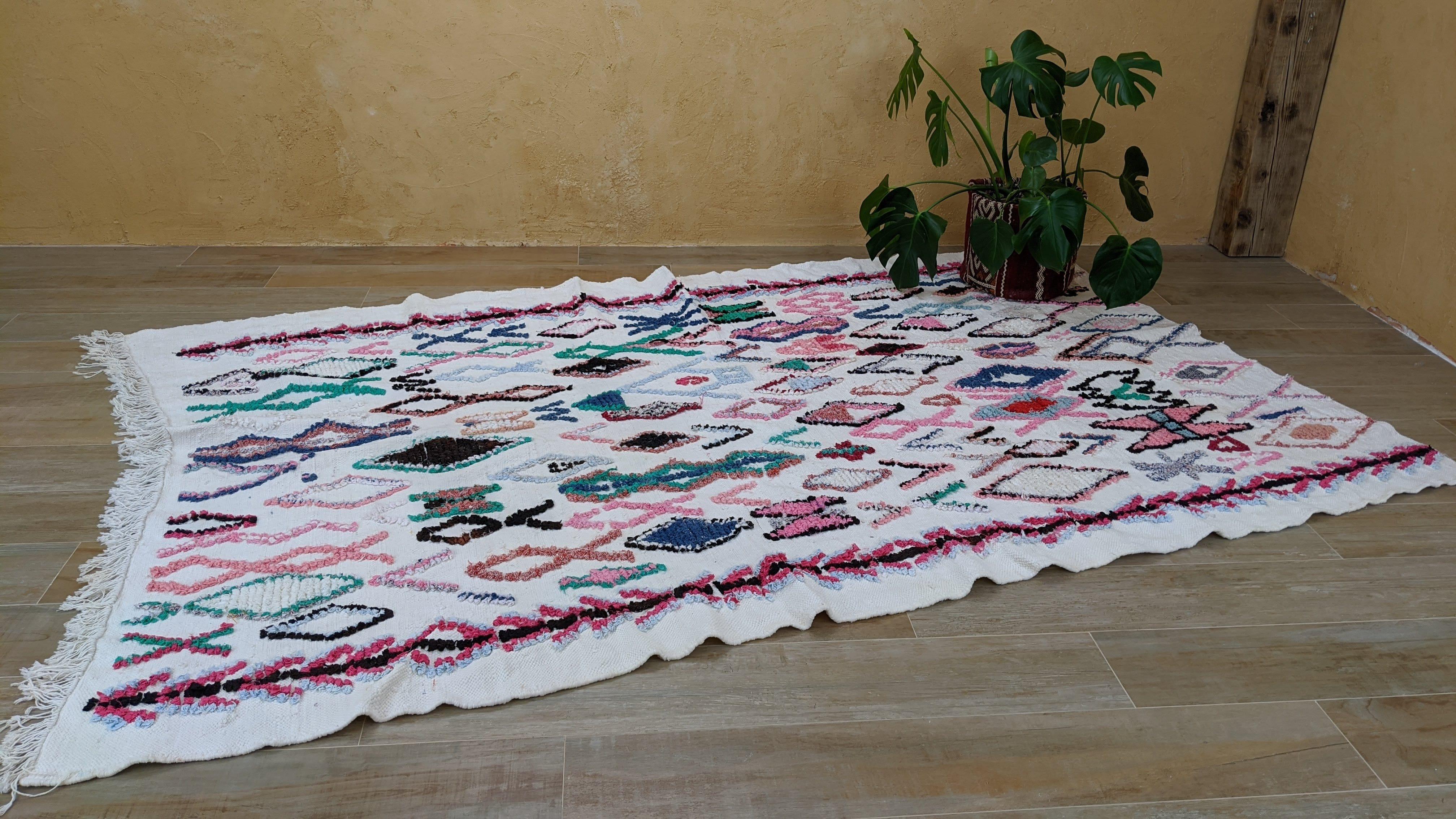 Large Boucherouite Rug, 280 x 180 cm || 9.19 x 5.91 feet - Image 5