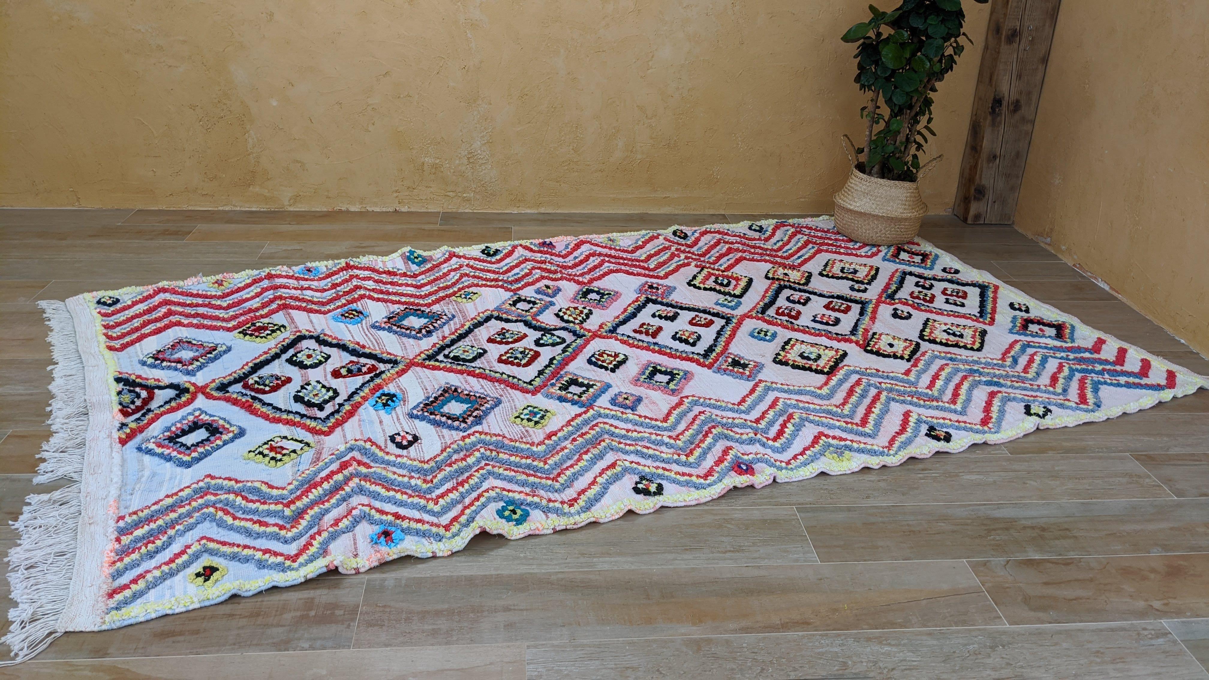 Large Boucherouite Rug, 290 x 175 cm || 9.51 x 5.74 feet - Image 6