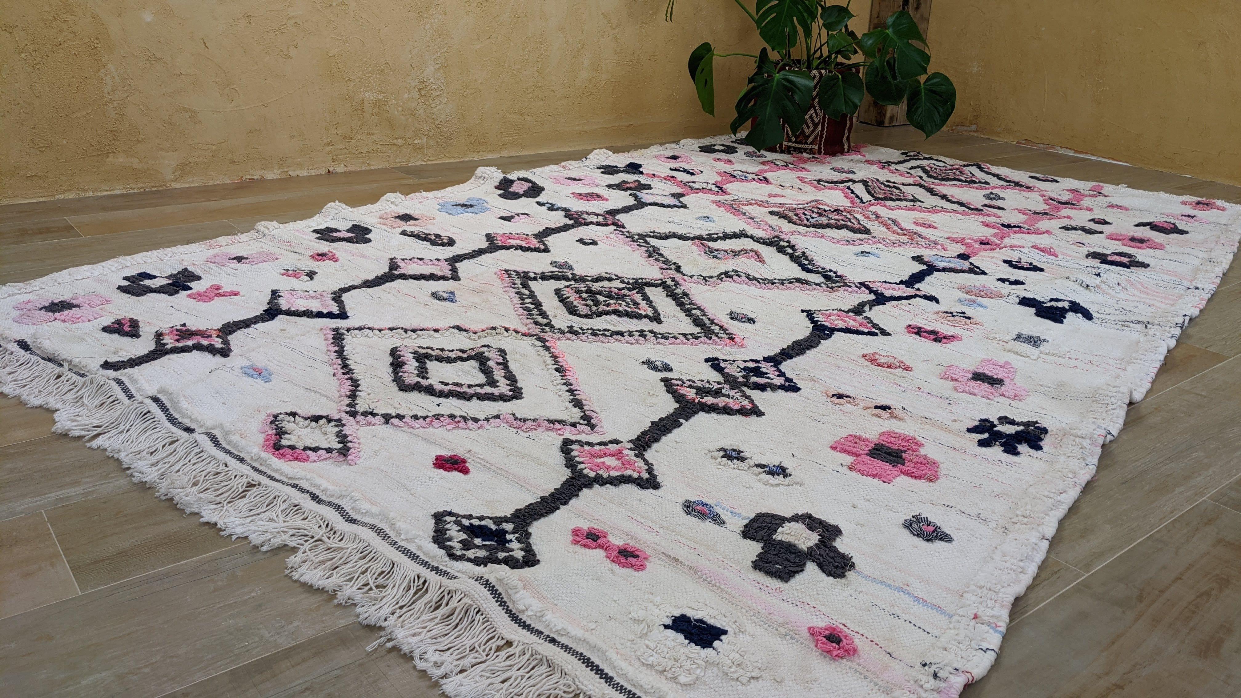 Large Boucherouite Rug, 290 x 180 cm || 9.51 x 5.91 feet - Image 10