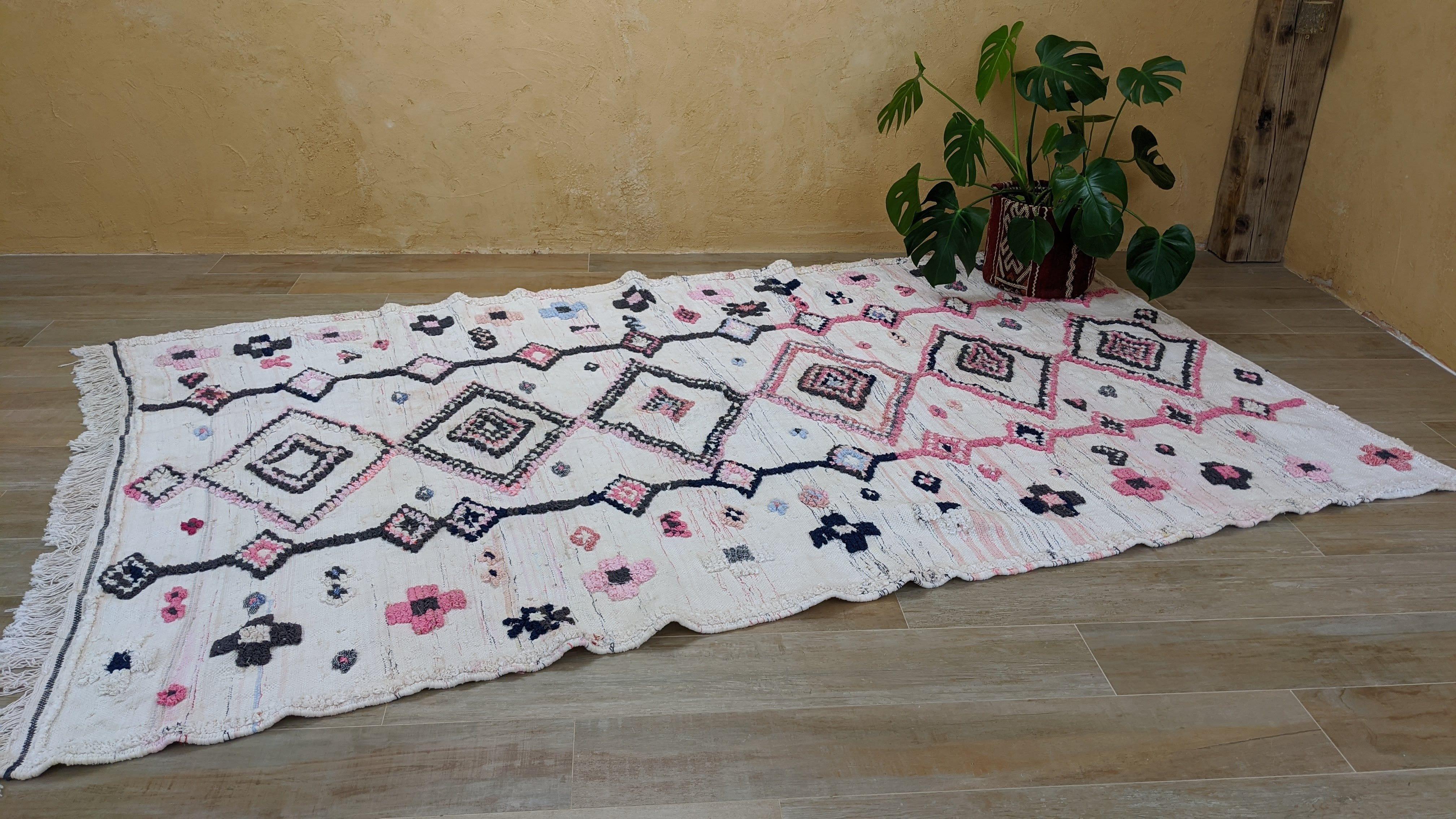 Large Boucherouite Rug, 290 x 180 cm || 9.51 x 5.91 feet - Image 7