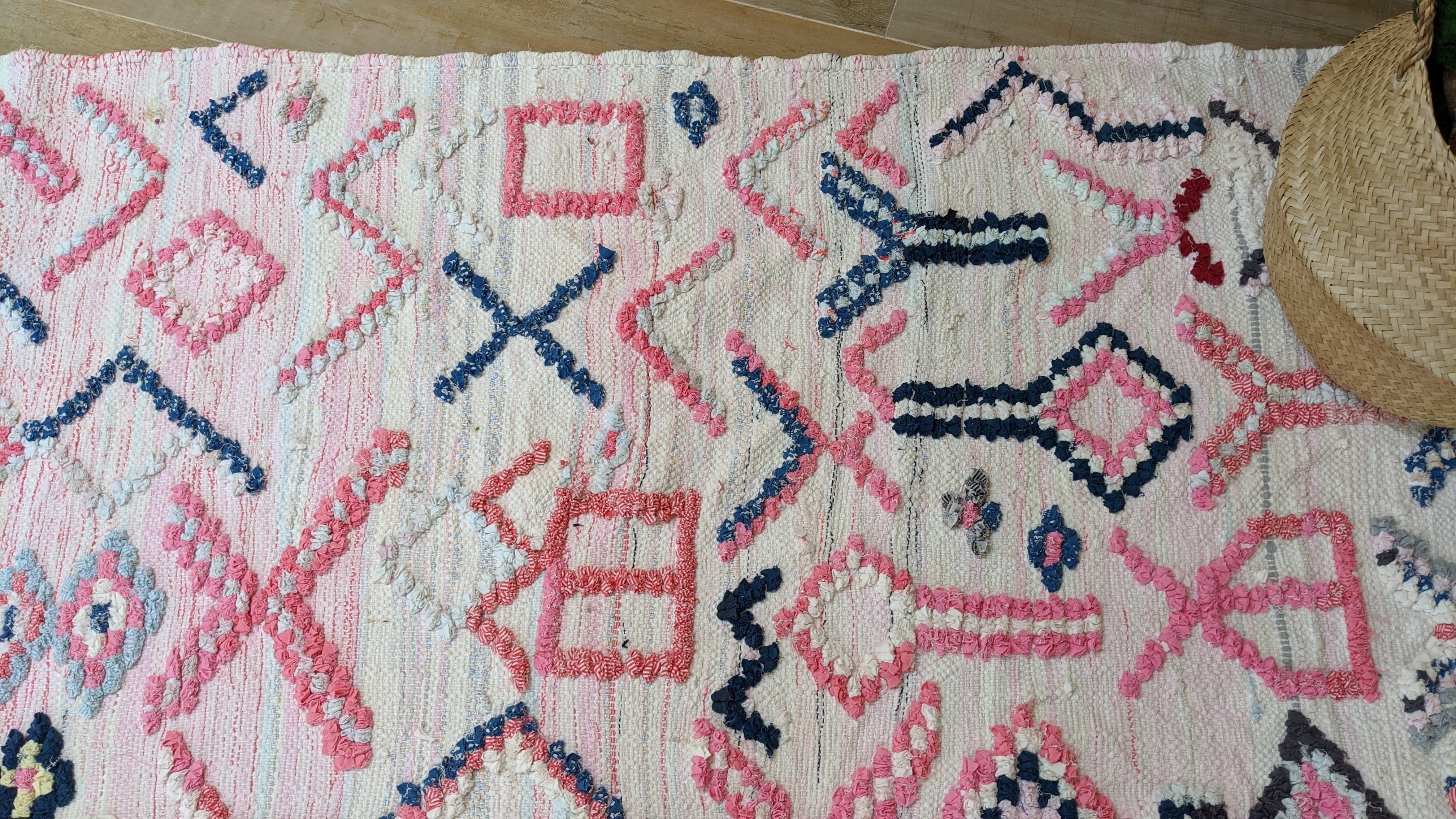 Large Boucherouite Rug, 295 x 155 cm || 9.68 x 5.09 feet - Image 7