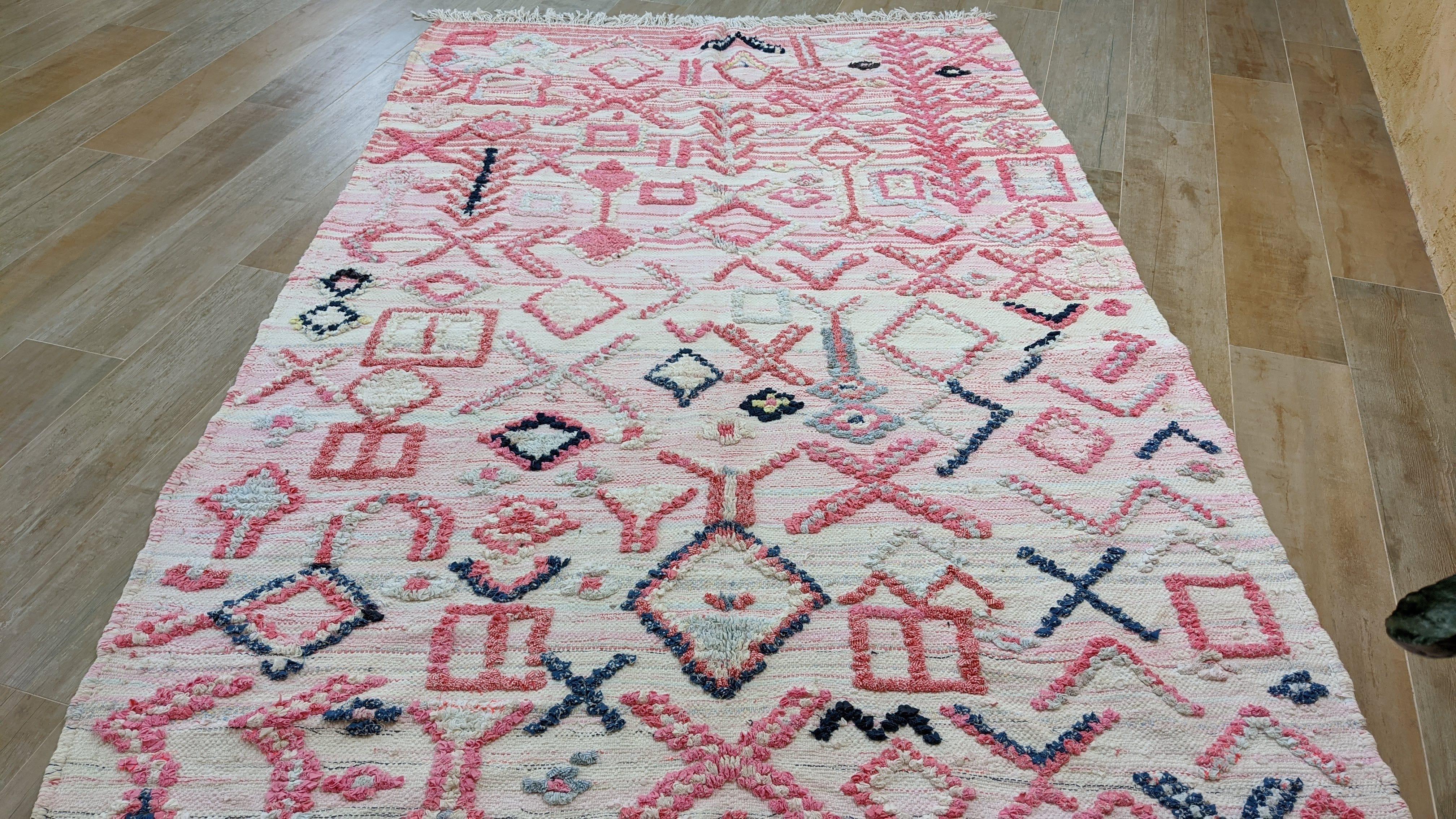 Large Boucherouite Rug, 295 x 155 cm || 9.68 x 5.09 feet - Image 8