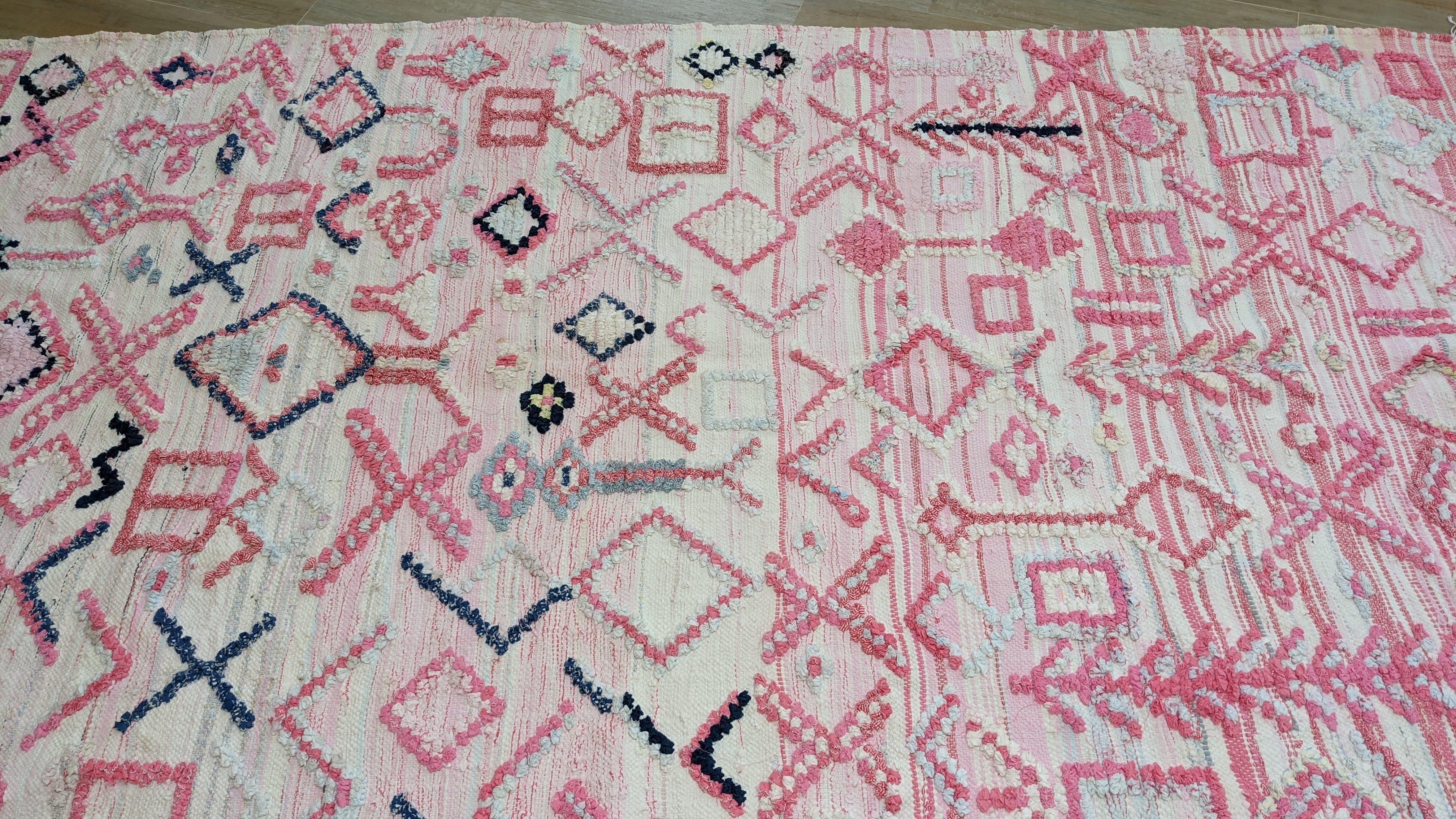 Large Boucherouite Rug, 295 x 155 cm || 9.68 x 5.09 feet - Image 9
