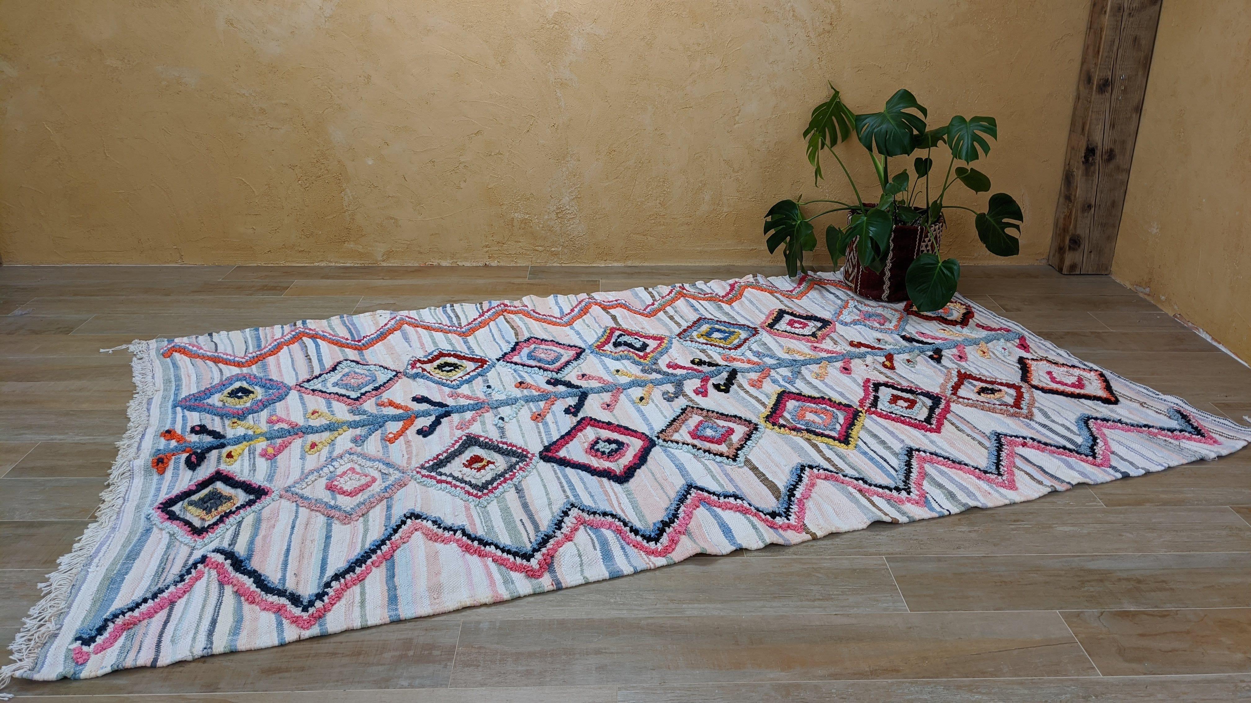 Large Boucherouite Rug, 300 x 175 cm || 9.84 x 5.74 feet - Image 6