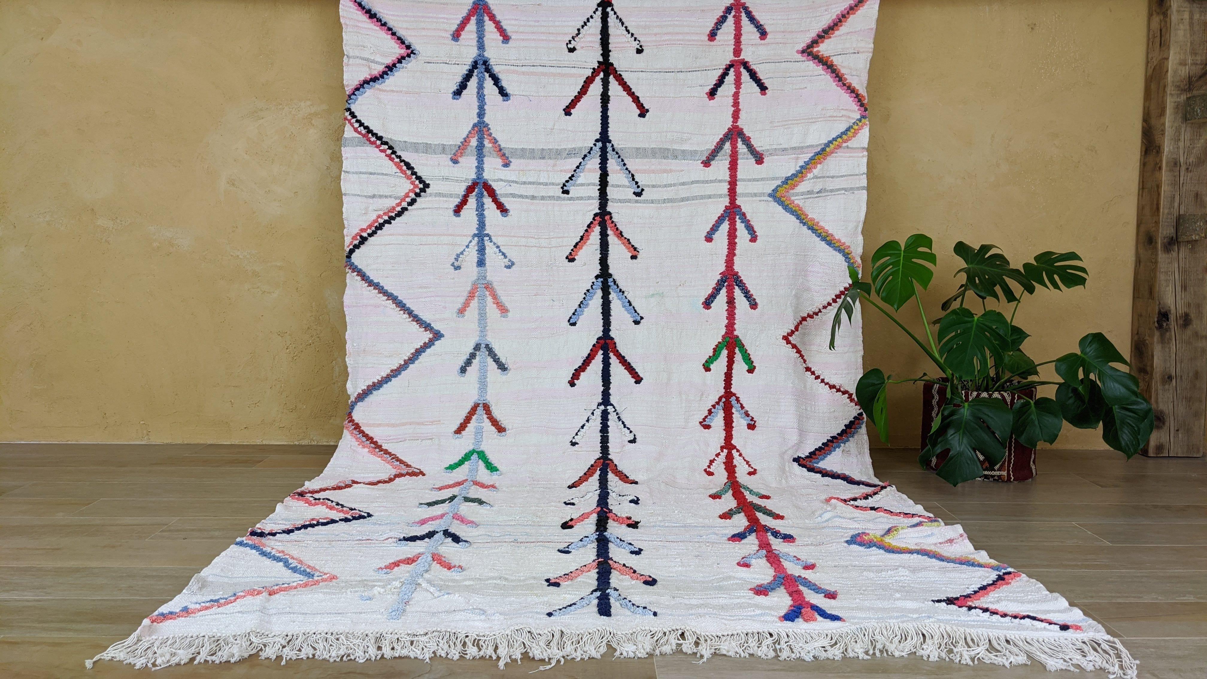 Large Boucherouite Rug, 290 x 180 cm || 9.51 x 5.91 feet
