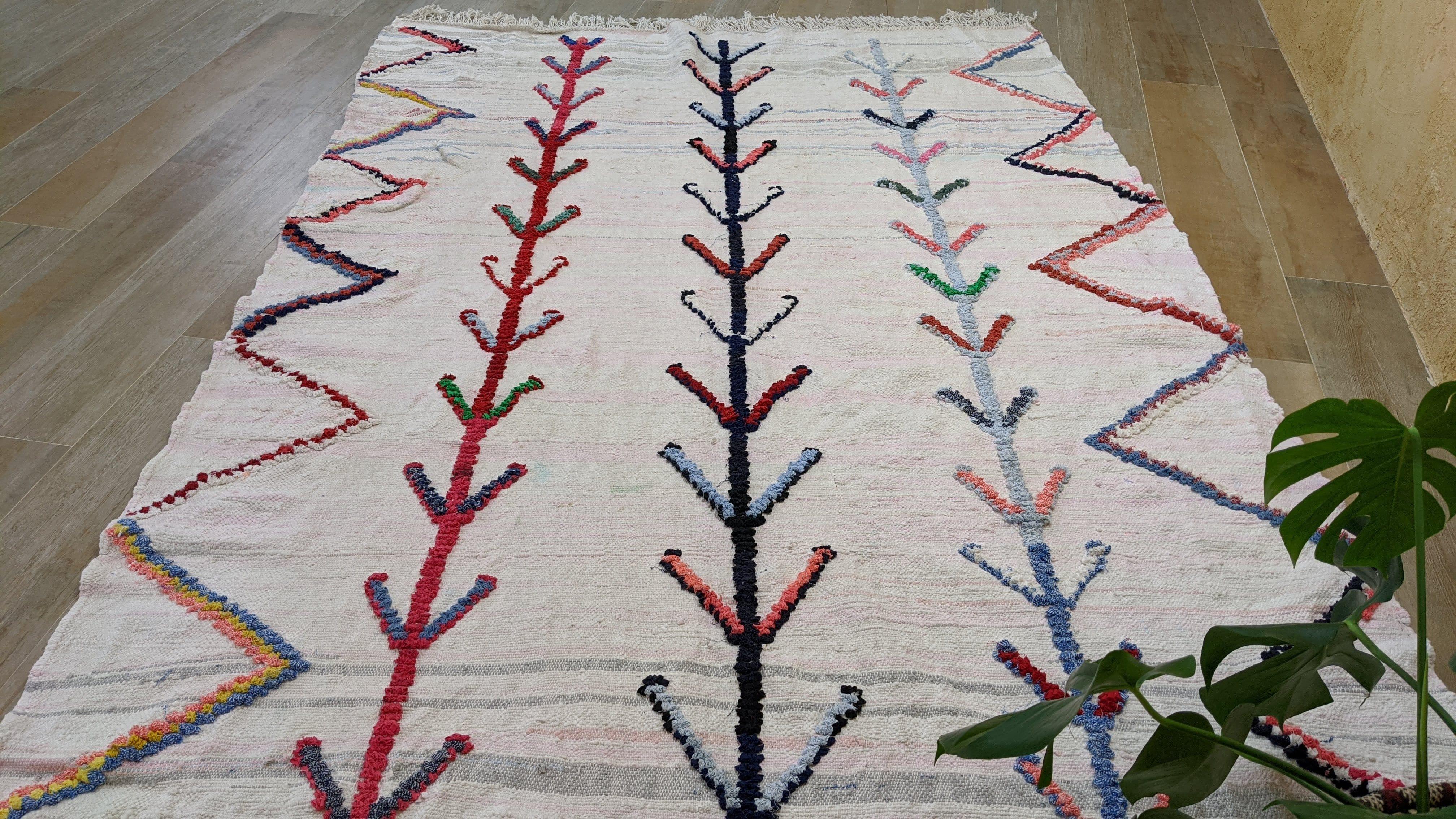 Large Boucherouite Rug, 290 x 180 cm || 9.51 x 5.91 feet - Image 8