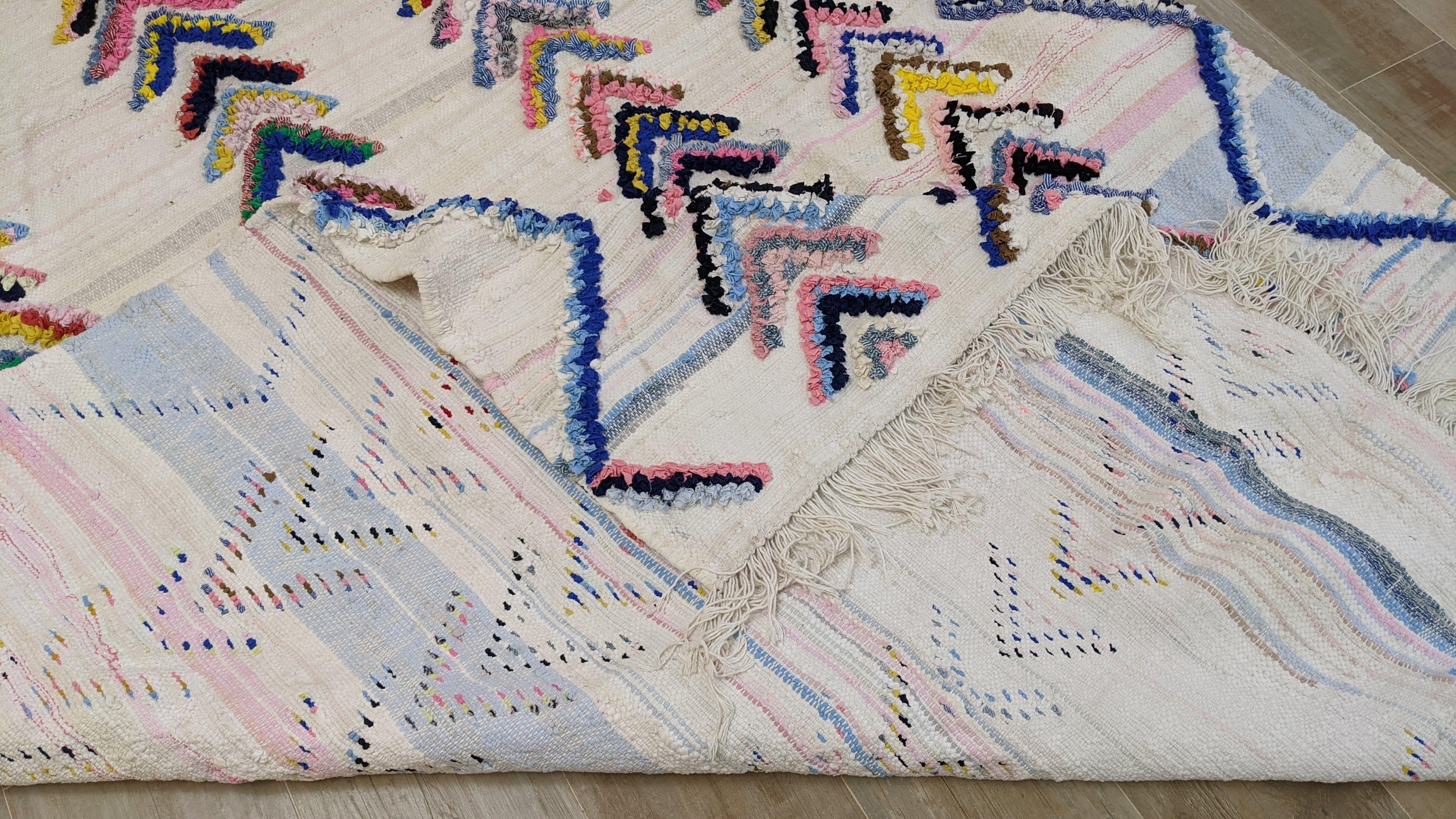 Large Boucherouite Rug, 315 x 177 cm || 10.33 x 5.81 feet - Image 11