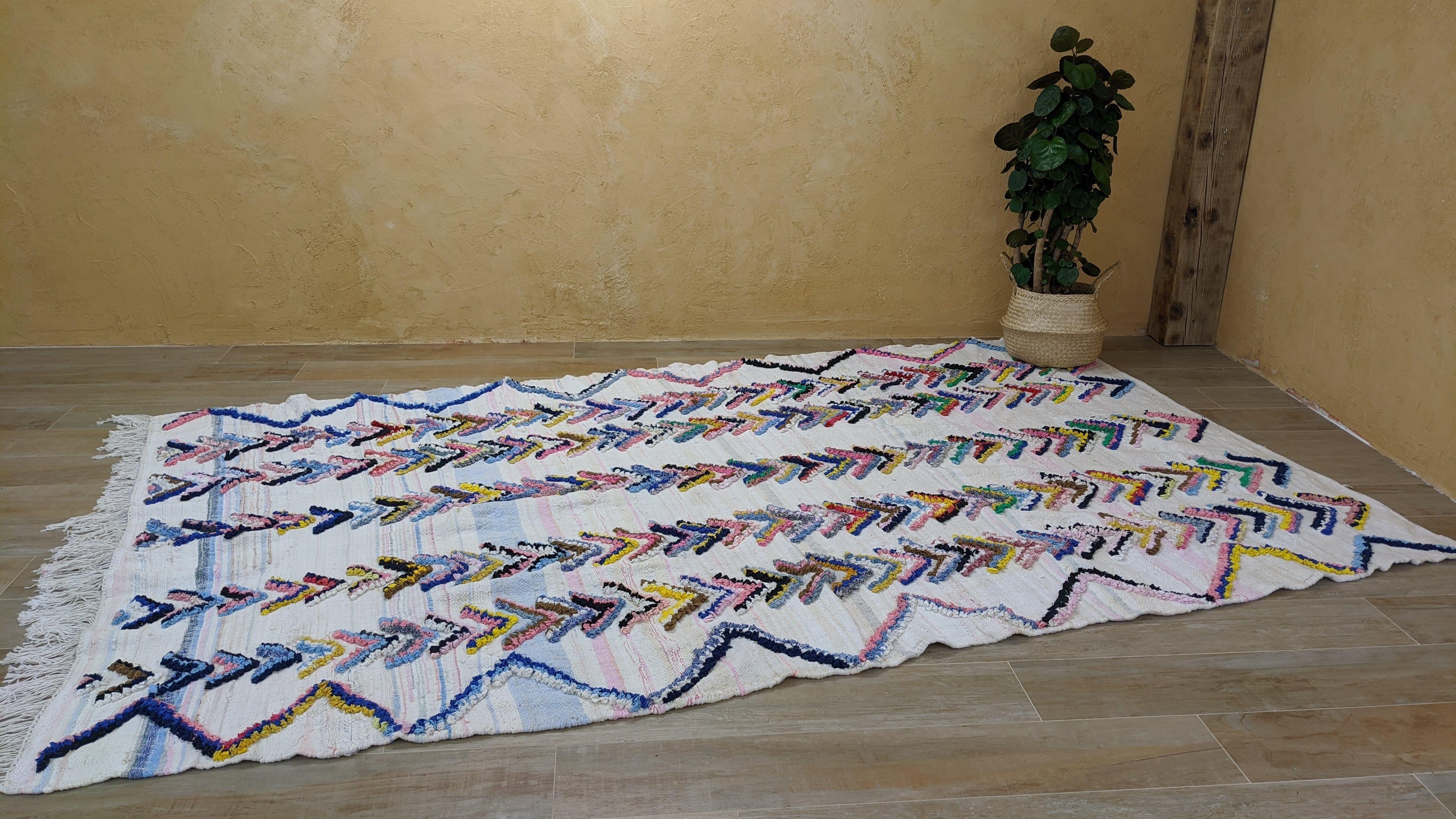 Large Boucherouite Rug, 315 x 177 cm || 10.33 x 5.81 feet - Image 6