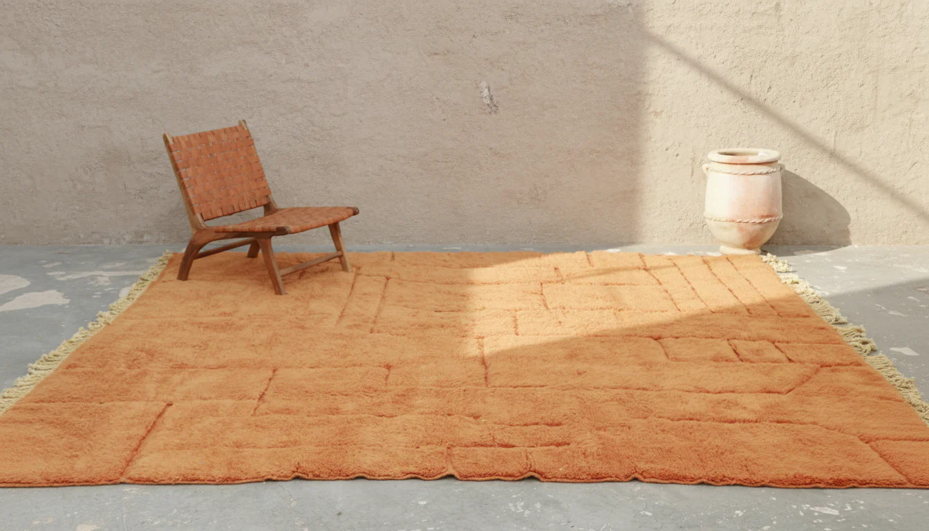 Large Mrirt Rug 330×310 cm – Luxury Terracotta Berber Wool Rug, GO-969 - Image 2