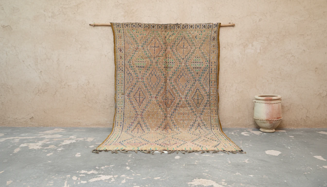 Vintage 1970s Beni M’Guild Rug, 265 x 180 cm, V-277