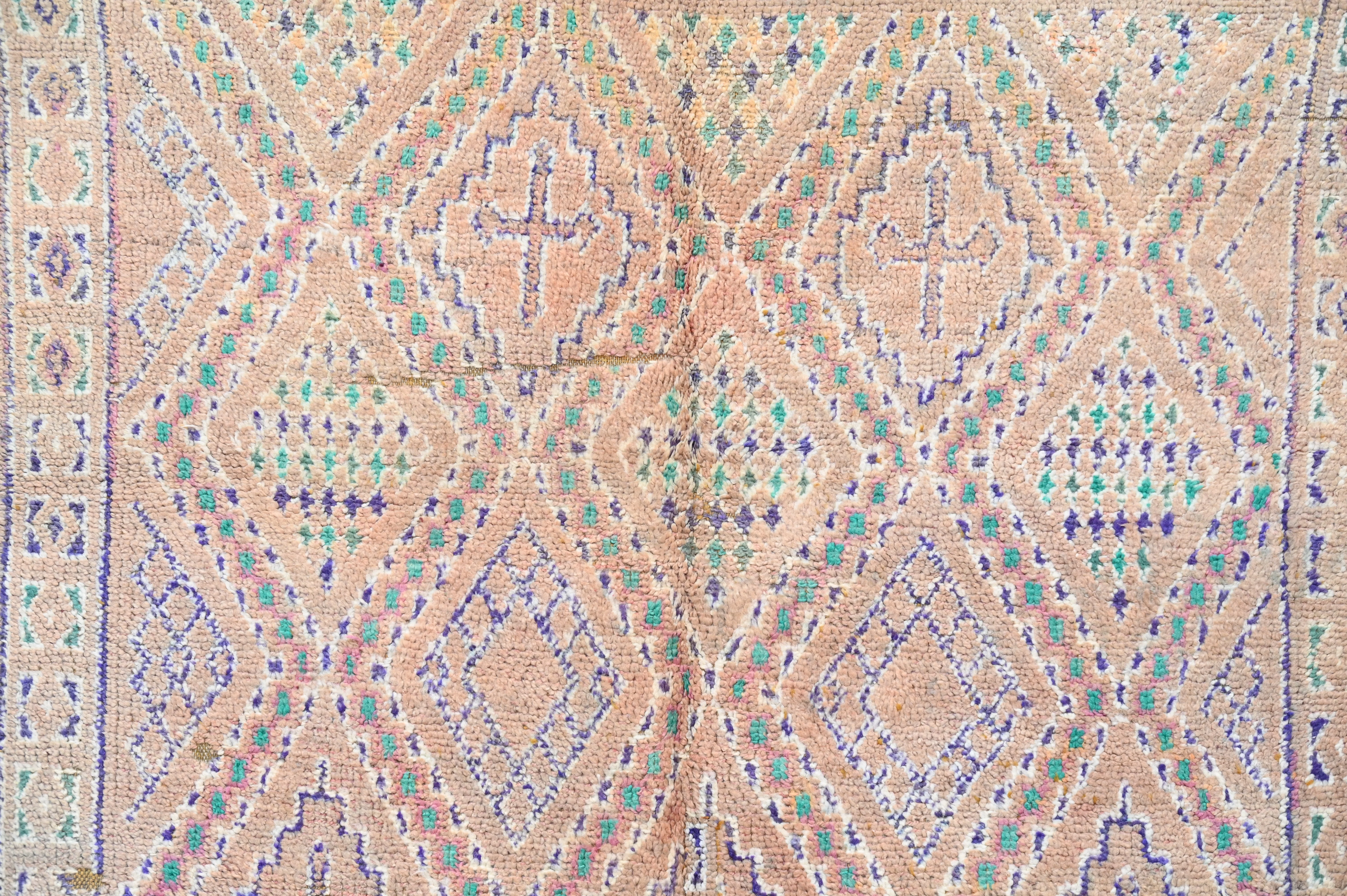 Vintage 1970s Beni M’Guild Rug, 265 x 180 cm, V-277 - Image 8