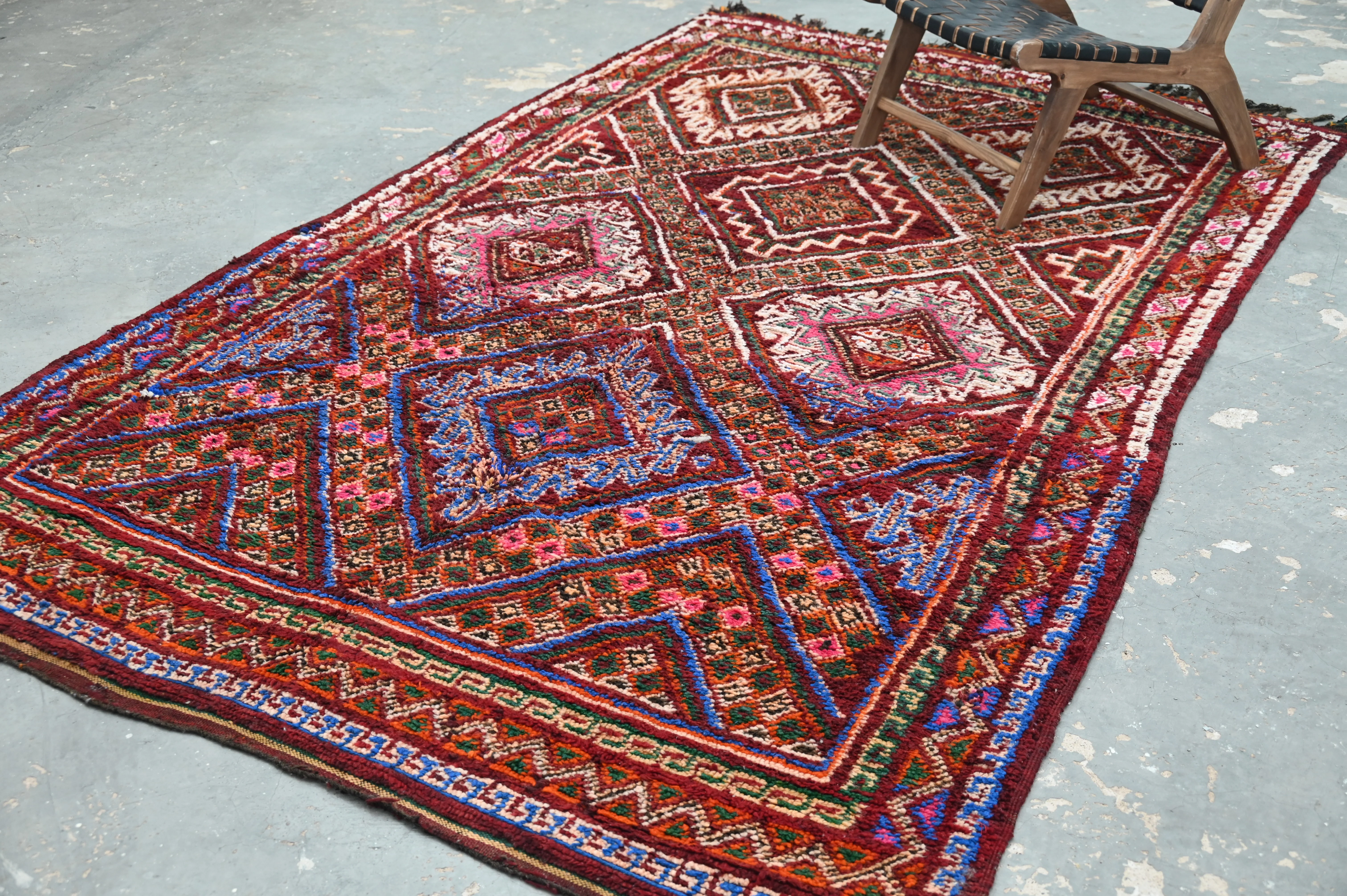 Vintage 1970s Beni M’Guild Rug, 320 x 195 cm, V-215 - Image 11