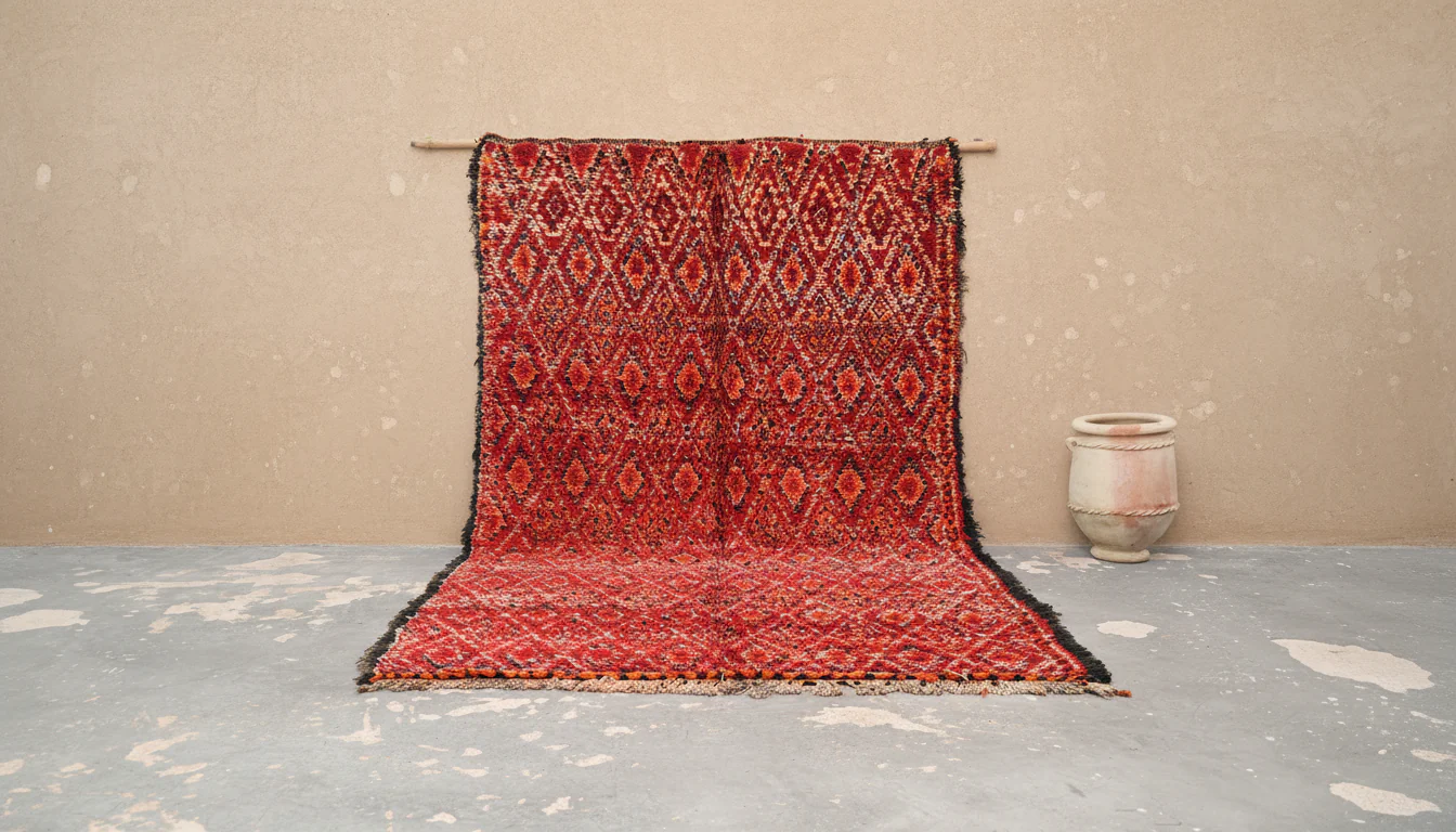 Vintage 1970s Beni M’Guild Rug, 355 x 220 cm, V-283