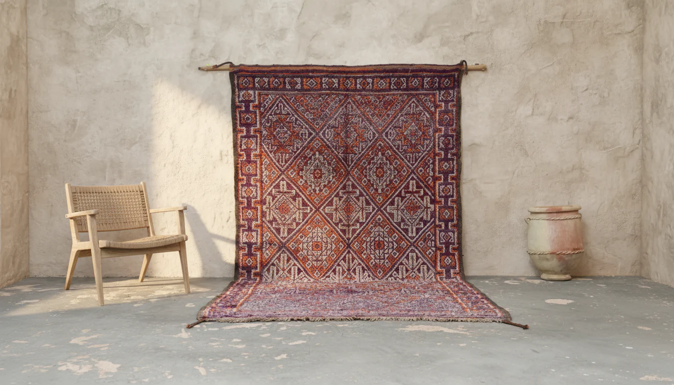 Vintage 1970s Beni M’Guild Rug, 360 x 185 cm, V-272