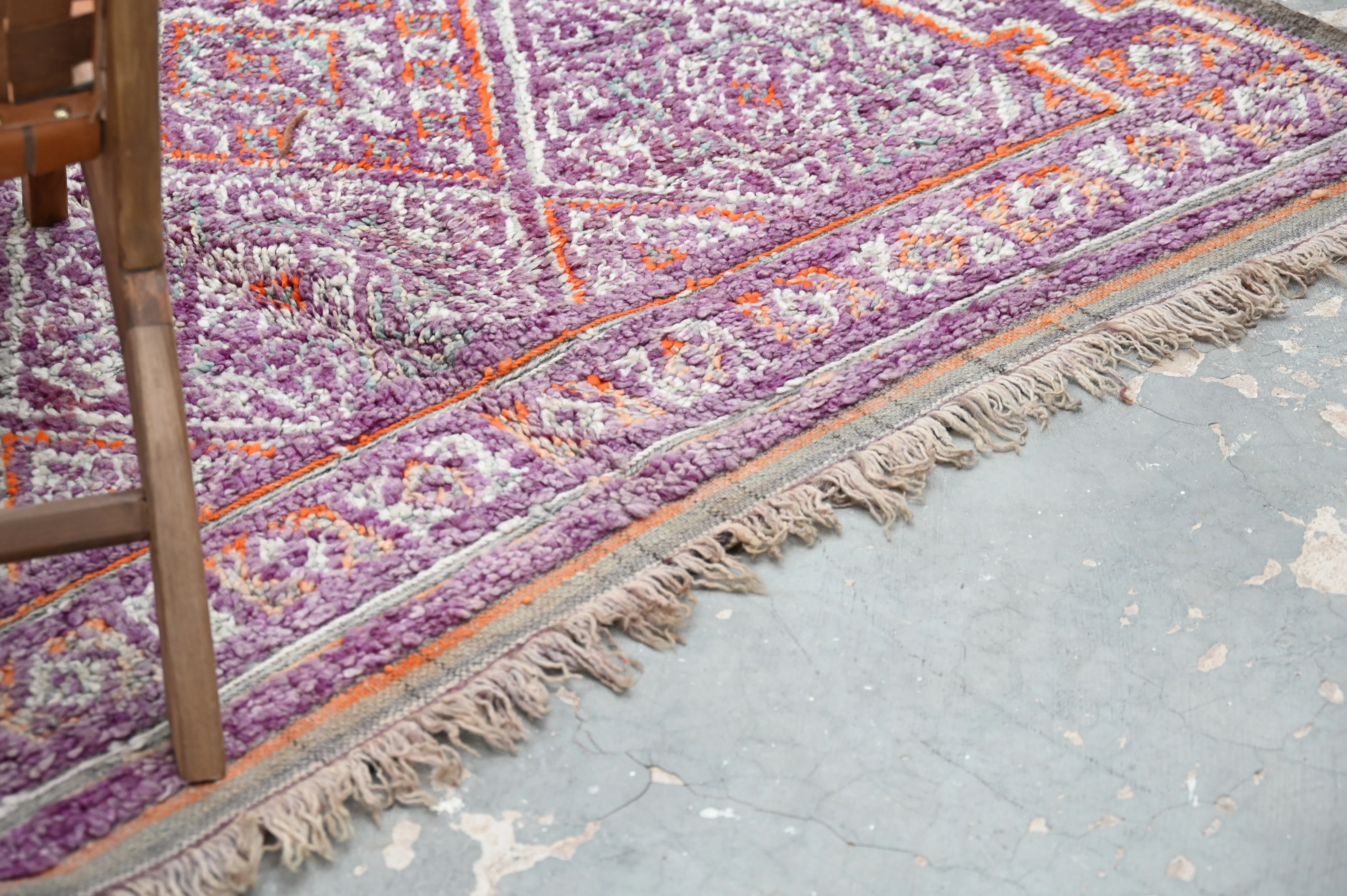 Vintage 1970s Beni M’Guild Rug, 360 x 185 cm, V-272 - Image 6