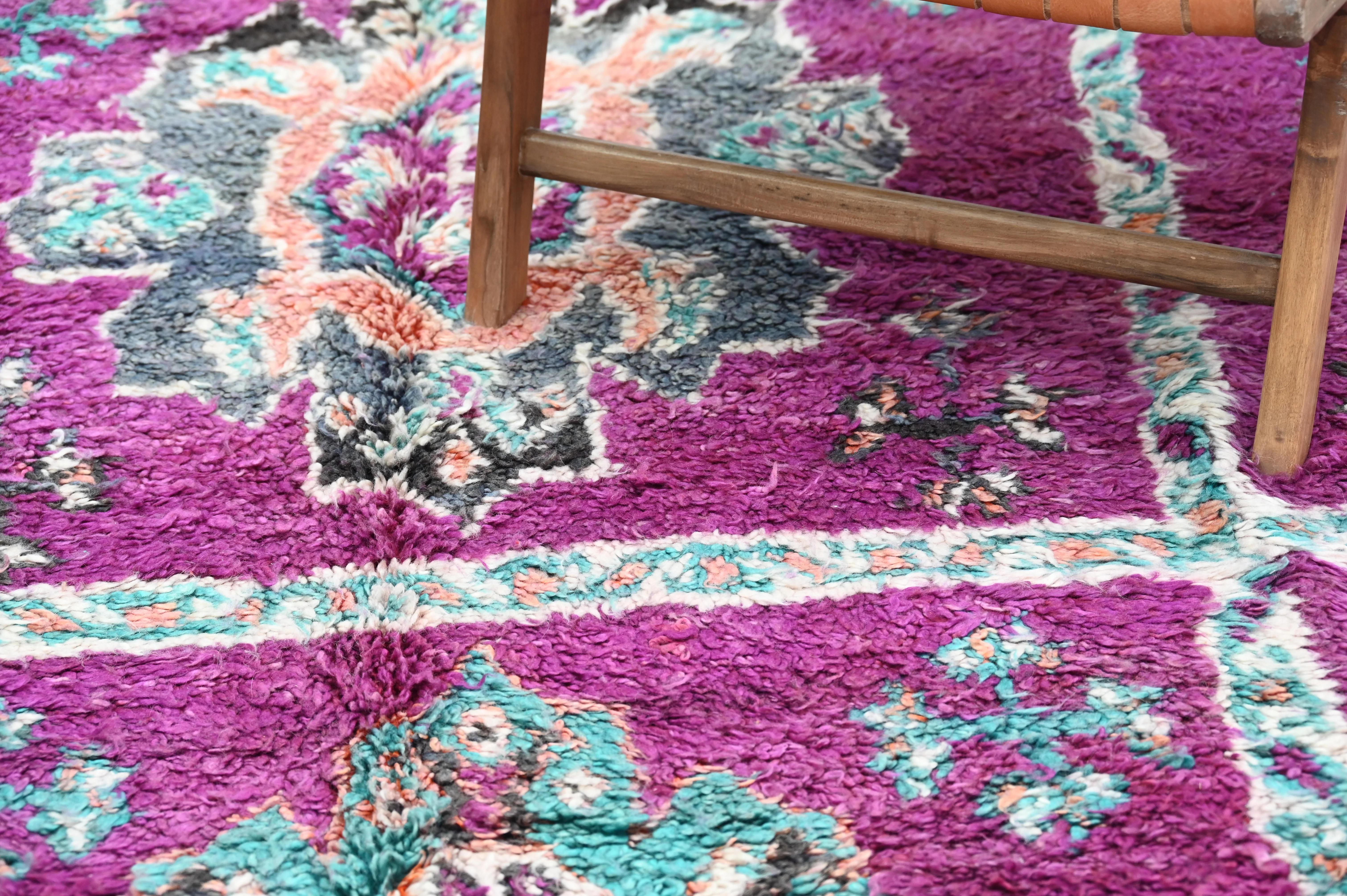 Vintage 1970s Boujaad Rug, 266 x 205 cm, V-268 - Image 3