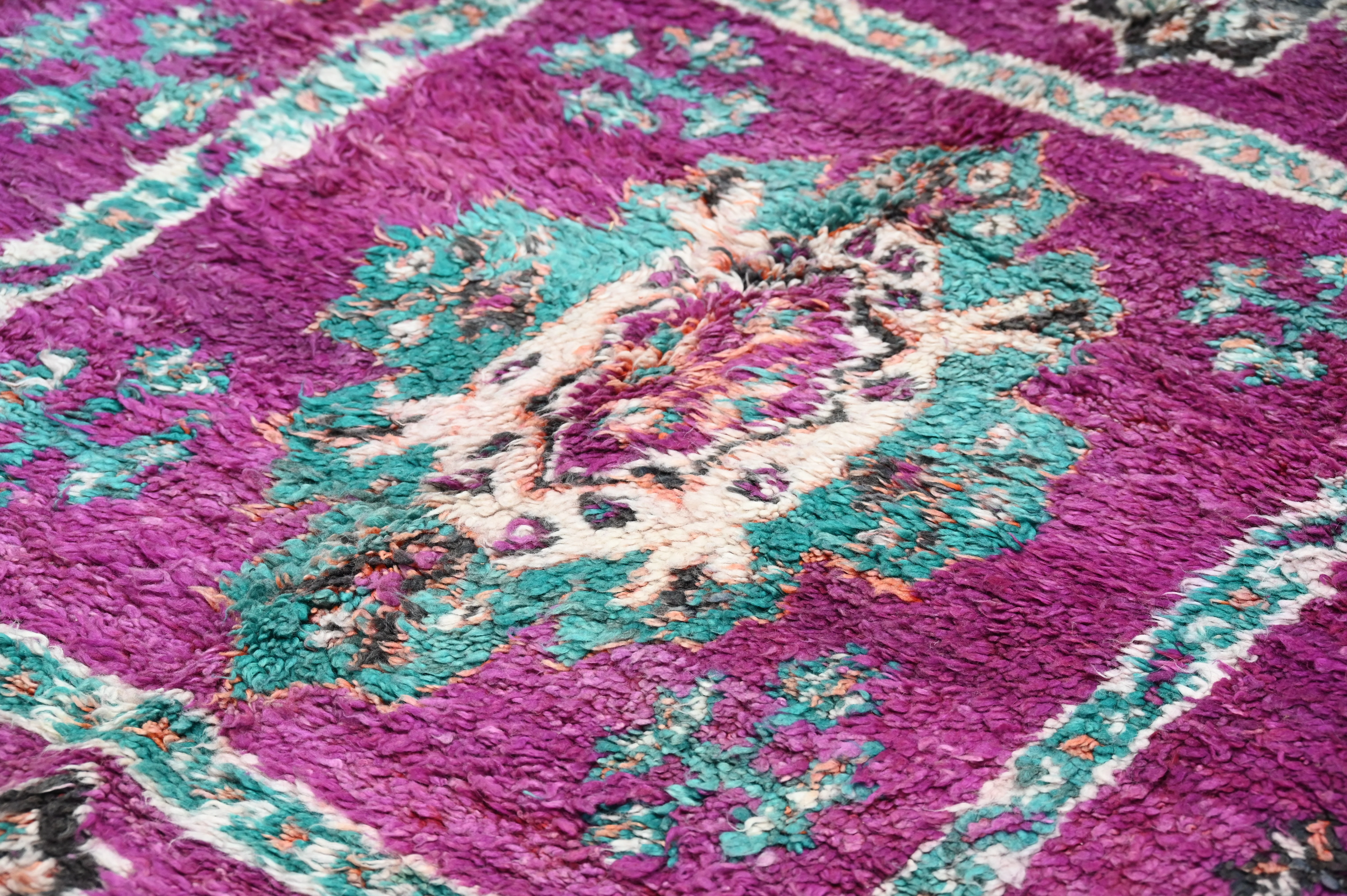 Vintage 1970s Boujaad Rug, 266 x 205 cm, V-268 - Image 4