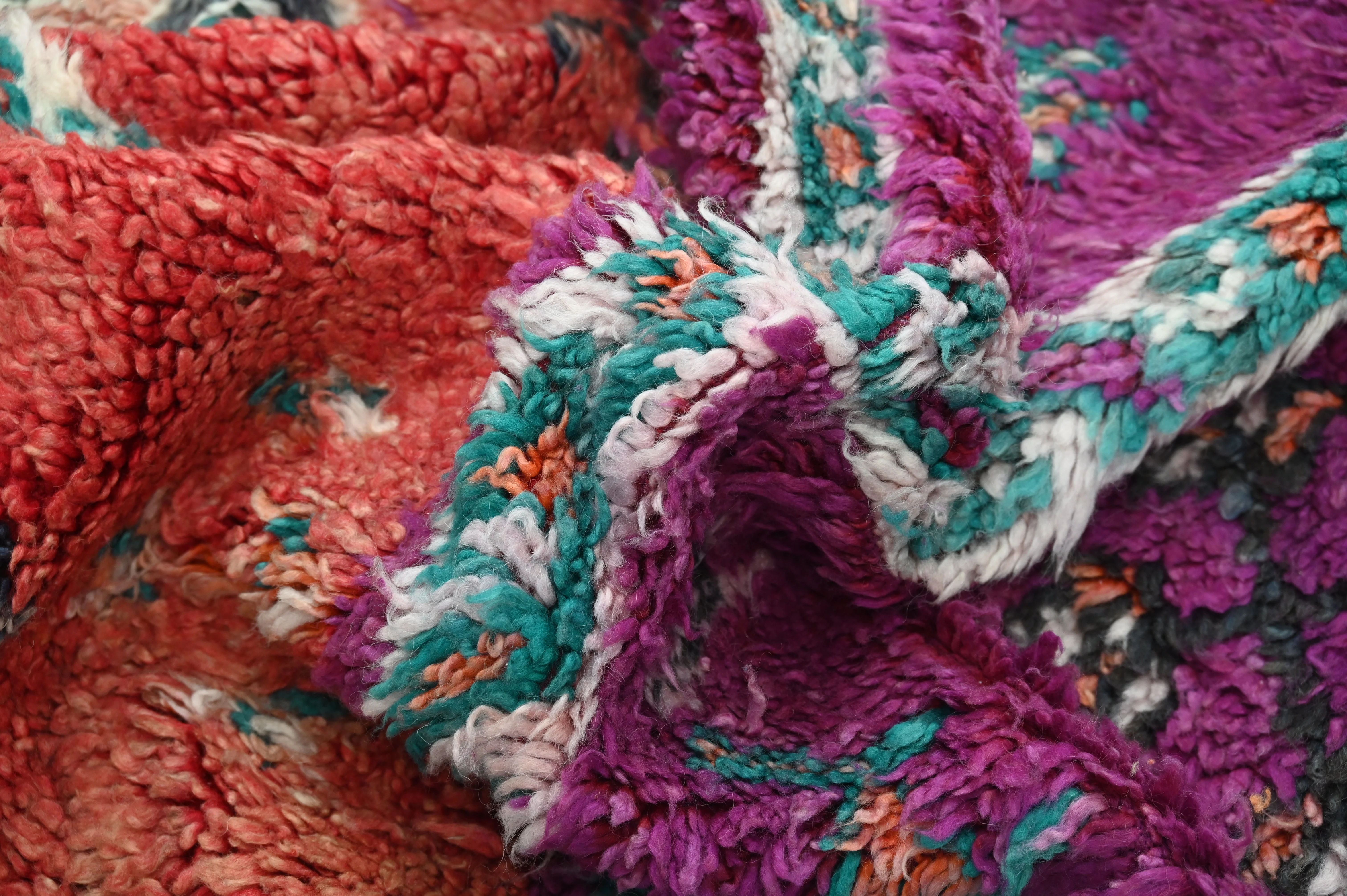 Vintage 1970s Boujaad Rug, 266 x 205 cm, V-268 - Image 7