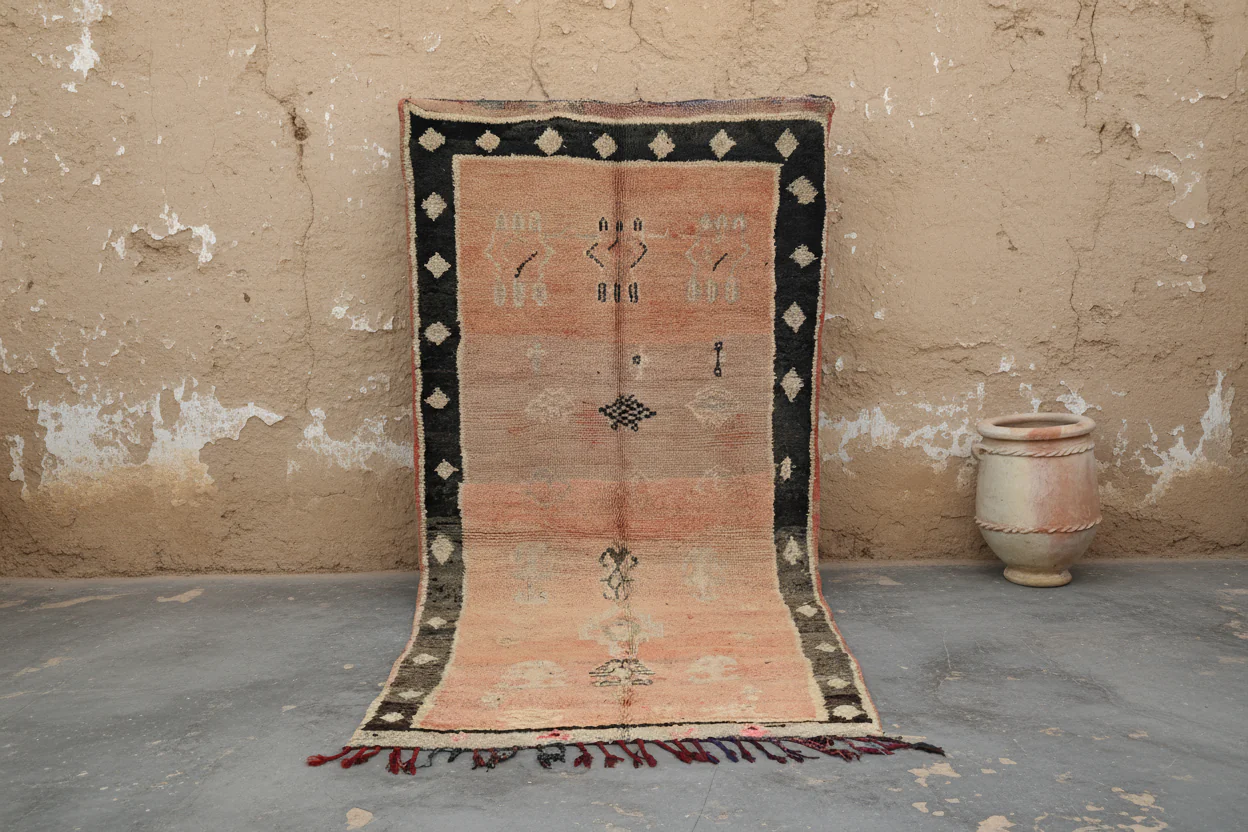 Vintage 1970s Boujaad Rug, 315 x 155 cm, V-140