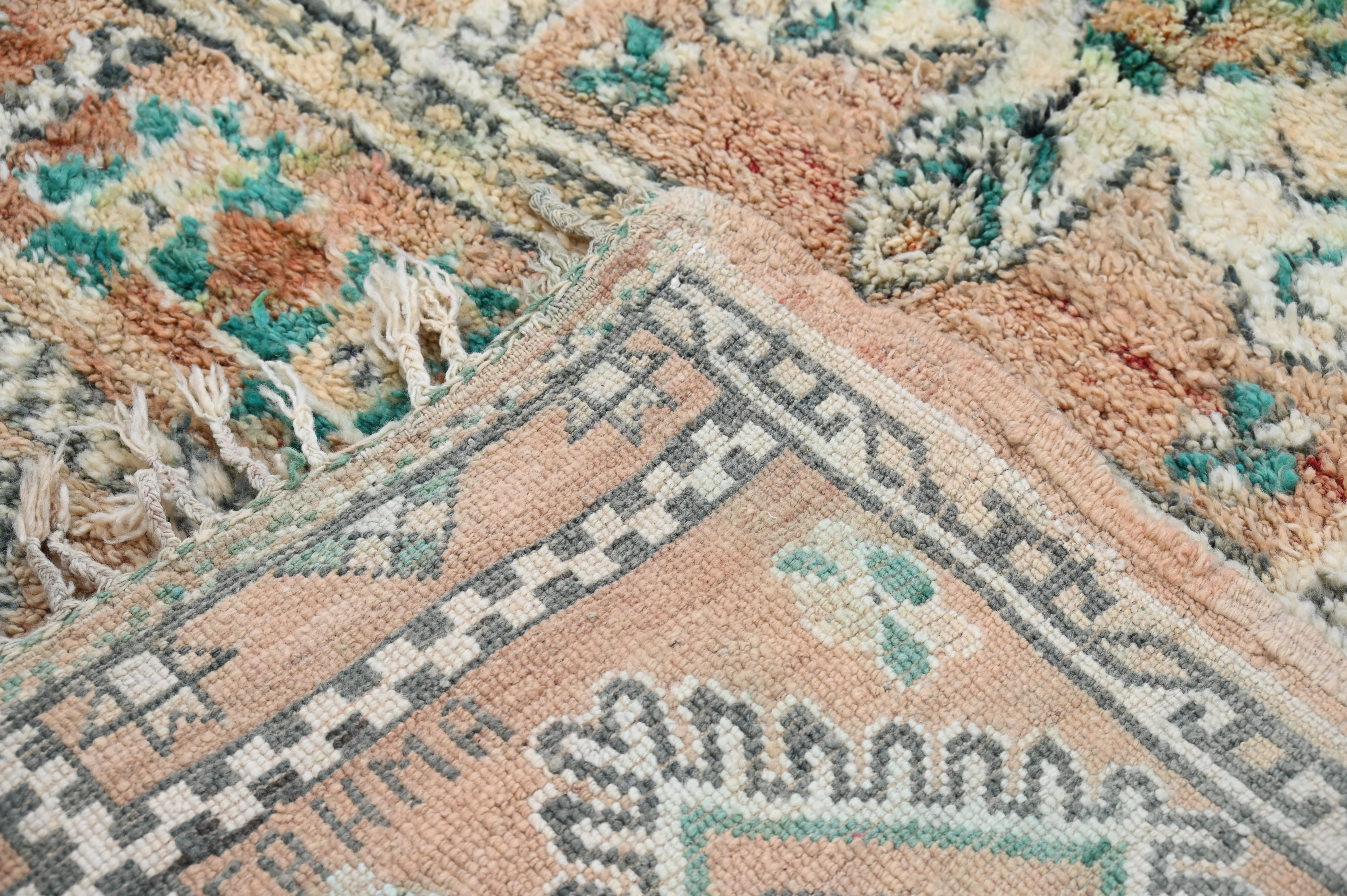 Vintage 1970s Boujaad Rug, 370 x 180 cm, V-202 - Image 8