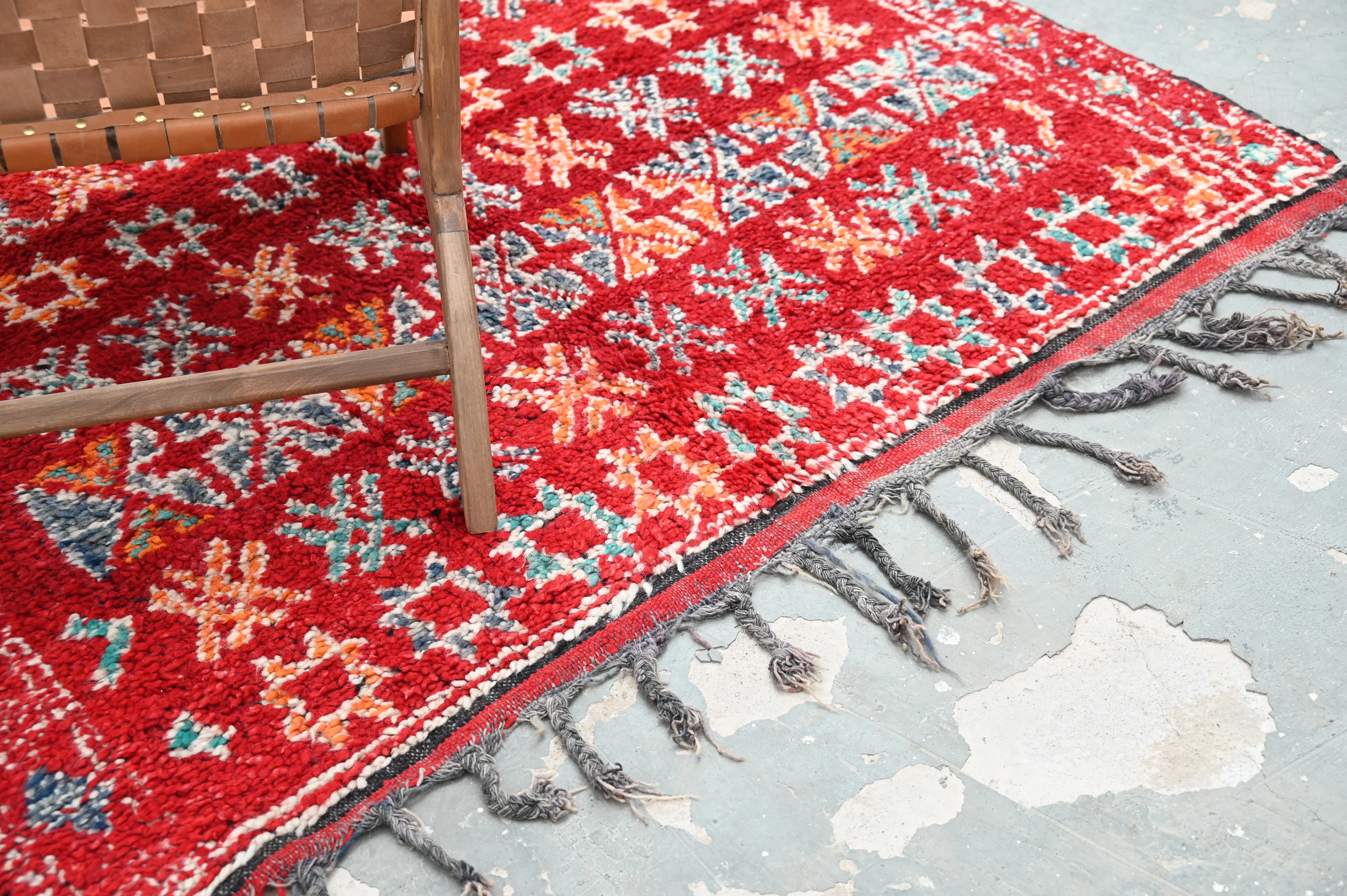 Vintage 1970s Boujaad Rug, 445 x 164 cm, V-273 - Image 3