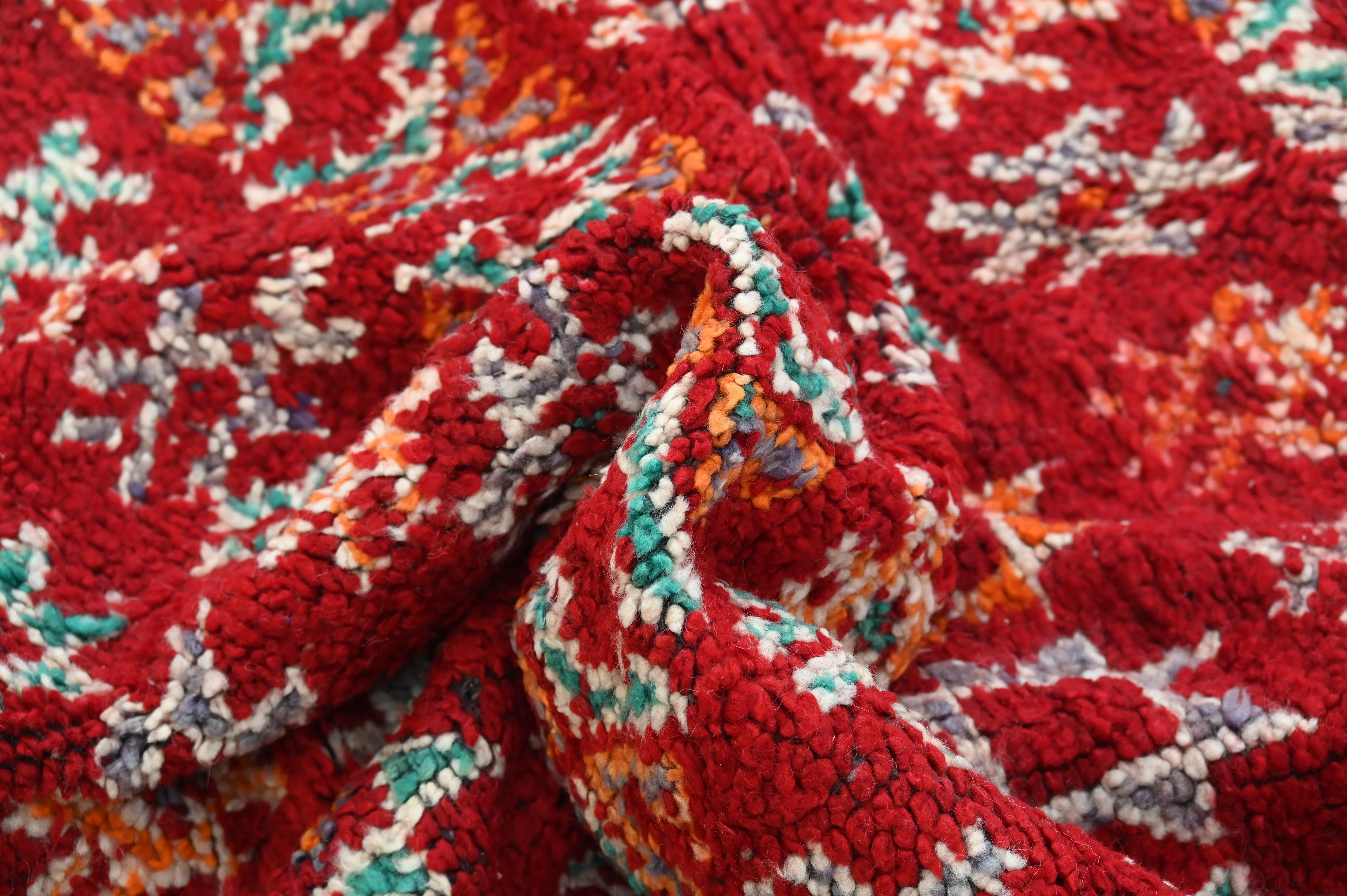 Vintage 1970s Boujaad Rug, 445 x 164 cm, V-273 - Image 6