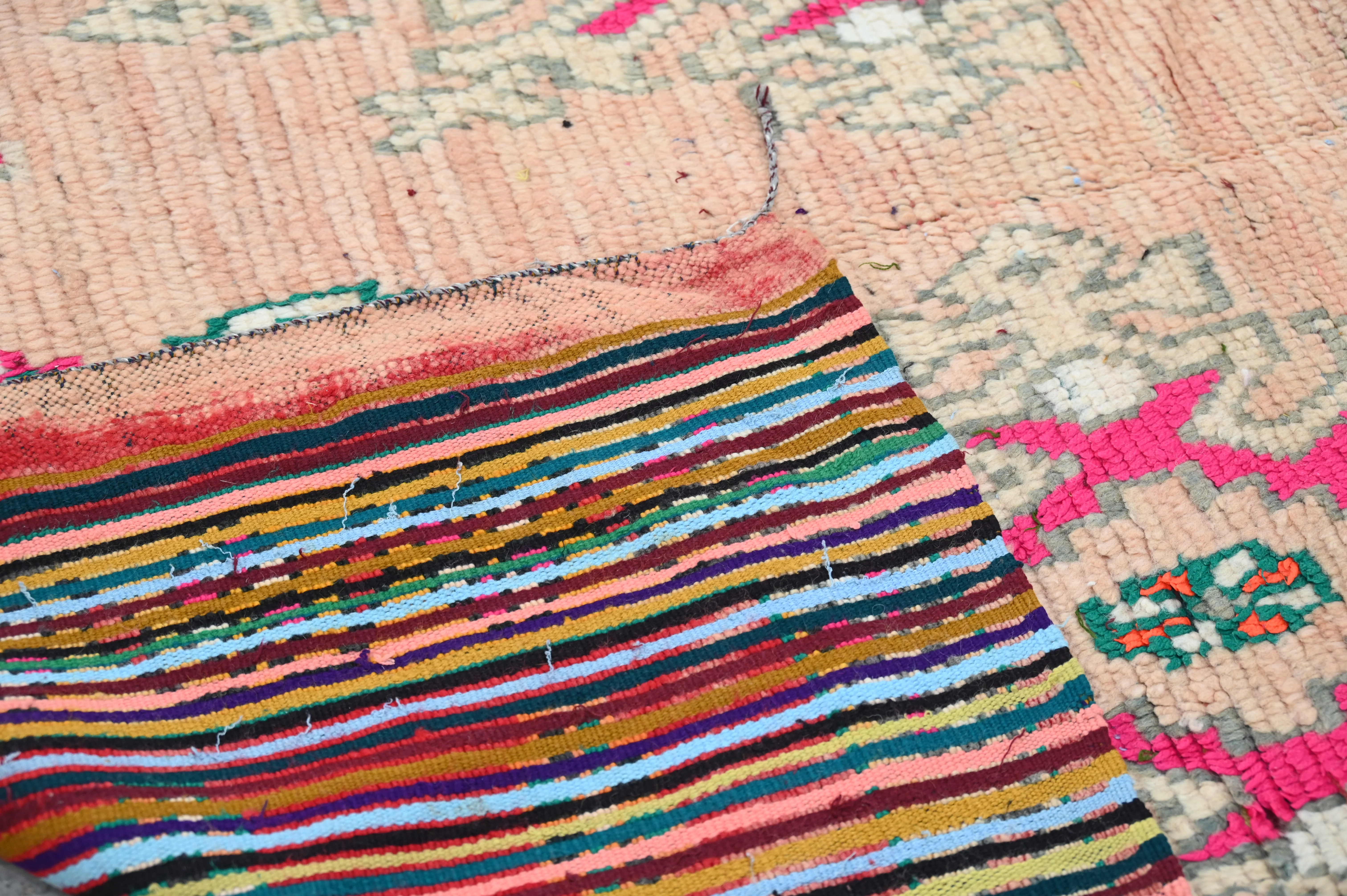 Vintage 1970s Handwoven Boujaad Rug, 240 x 155 cm, V-152 - Image 5